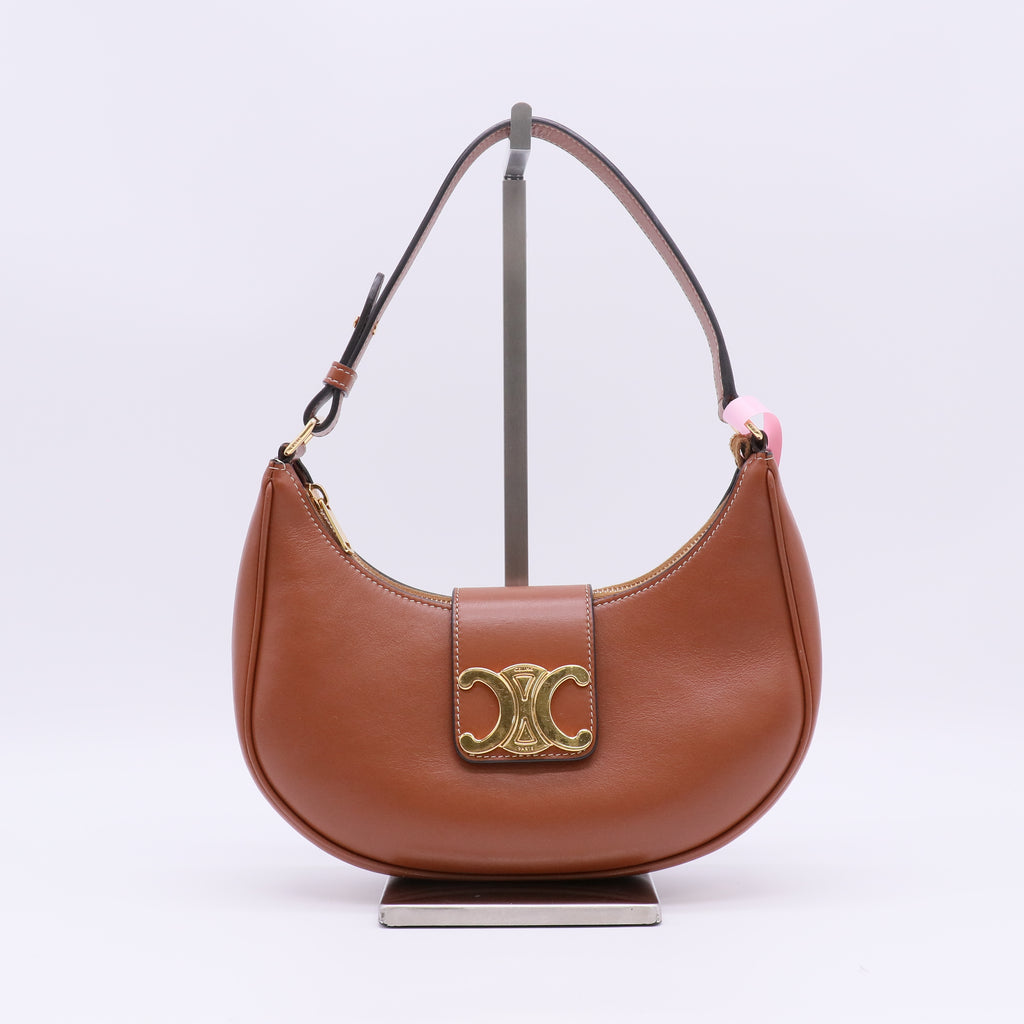 CELINE Ava Triomphe Bag in Smooth Calfskin – Tan twins LDJ5525