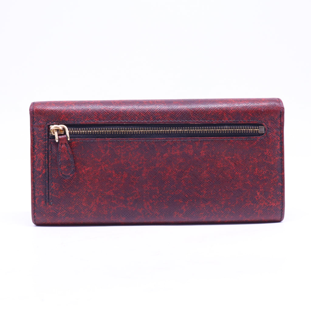 Burgundy Leather Continental Wallet W20599