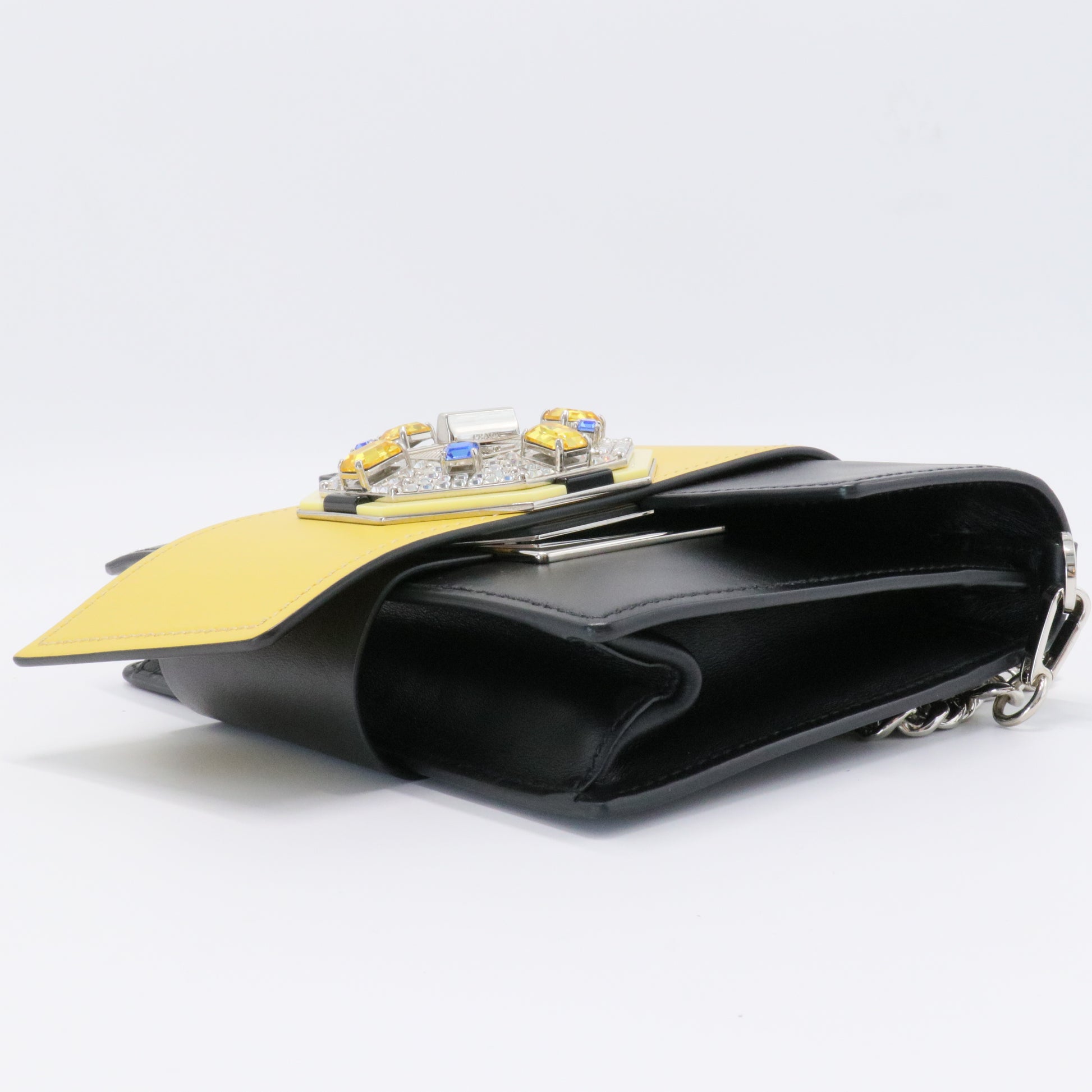 Crystal Ribbon Shoulder Bag City Calfskin Small