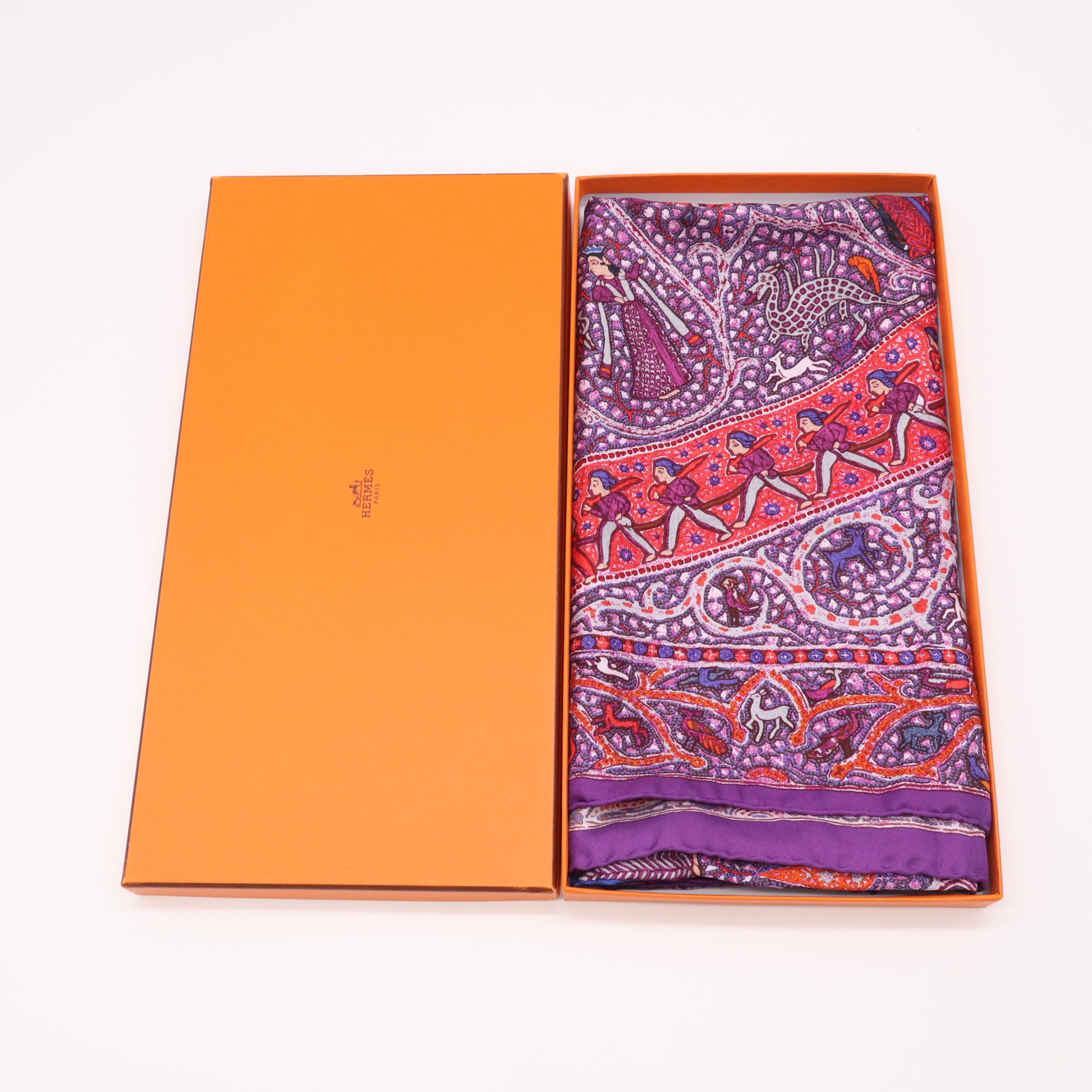 Selle de Collection shawl 140 Hermes twins LDJ5537