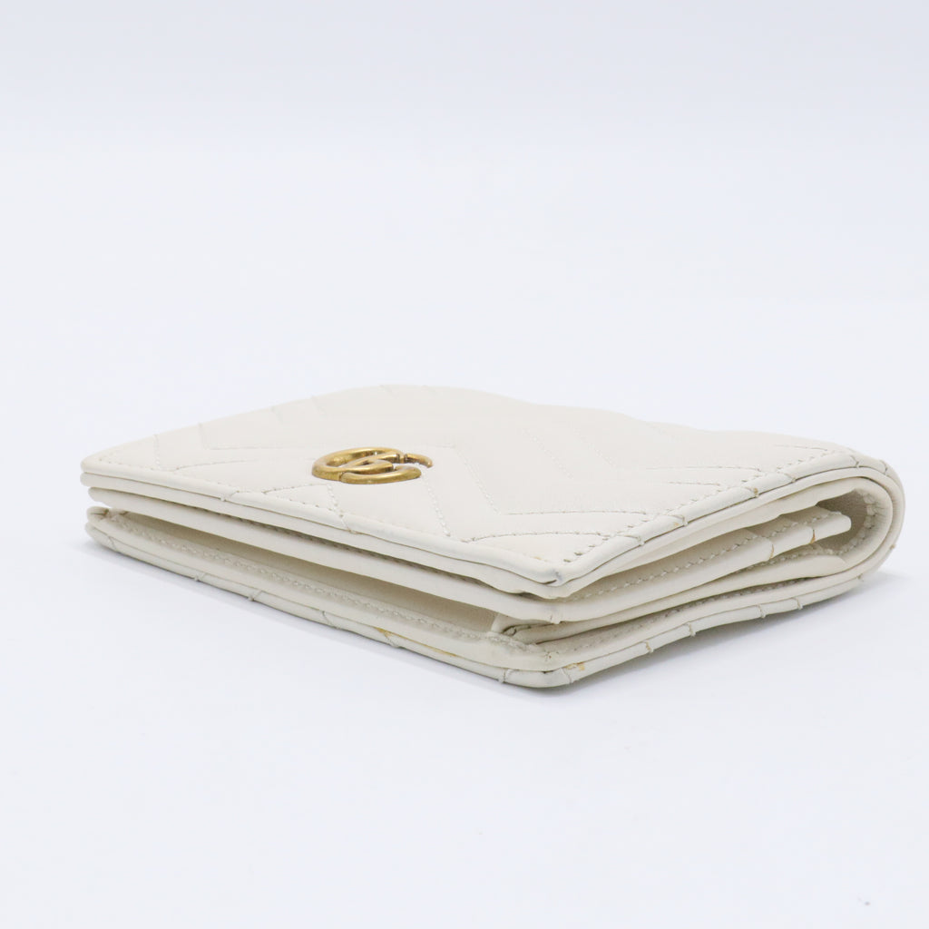 GG Marmont Card Case Wallet Matelasse Leather