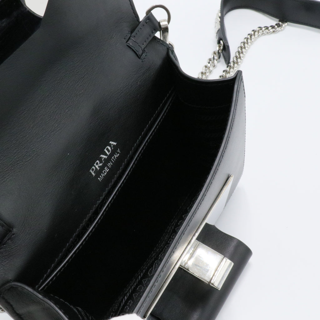 Crystal Ribbon Shoulder Bag City Calfskin Small