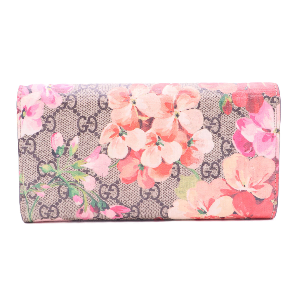 Canvas Floral Print Continental Wallet