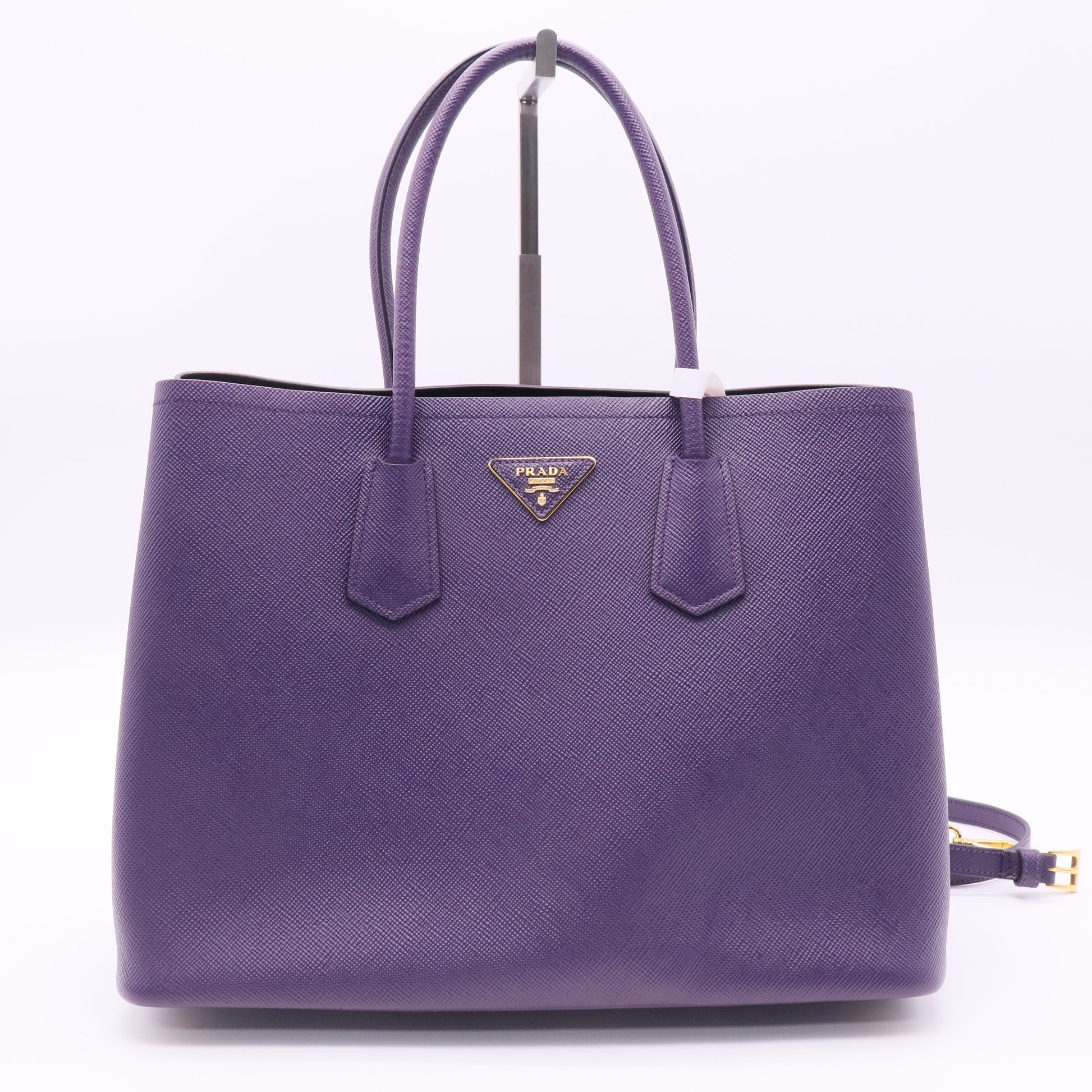 Cuir Double Tote Saffiano Leather Large