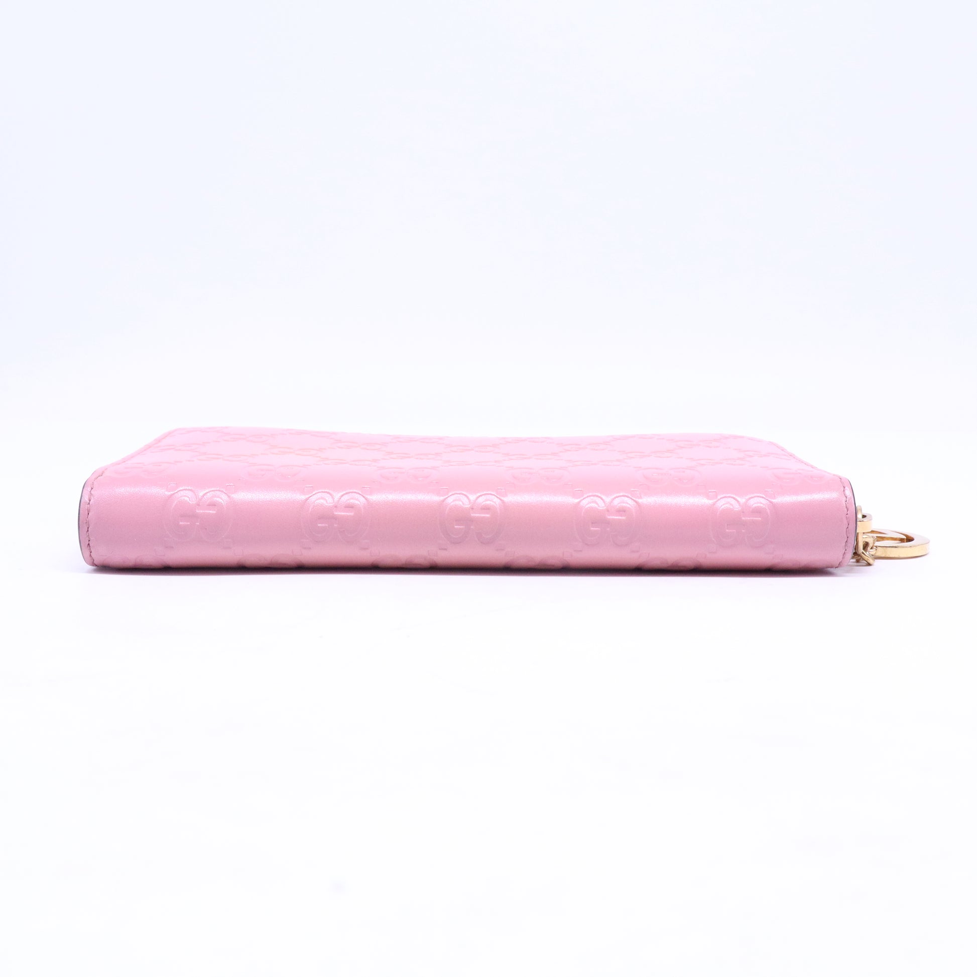 Guccissima Icon Zip Around Wallet Carmine Rose W20766