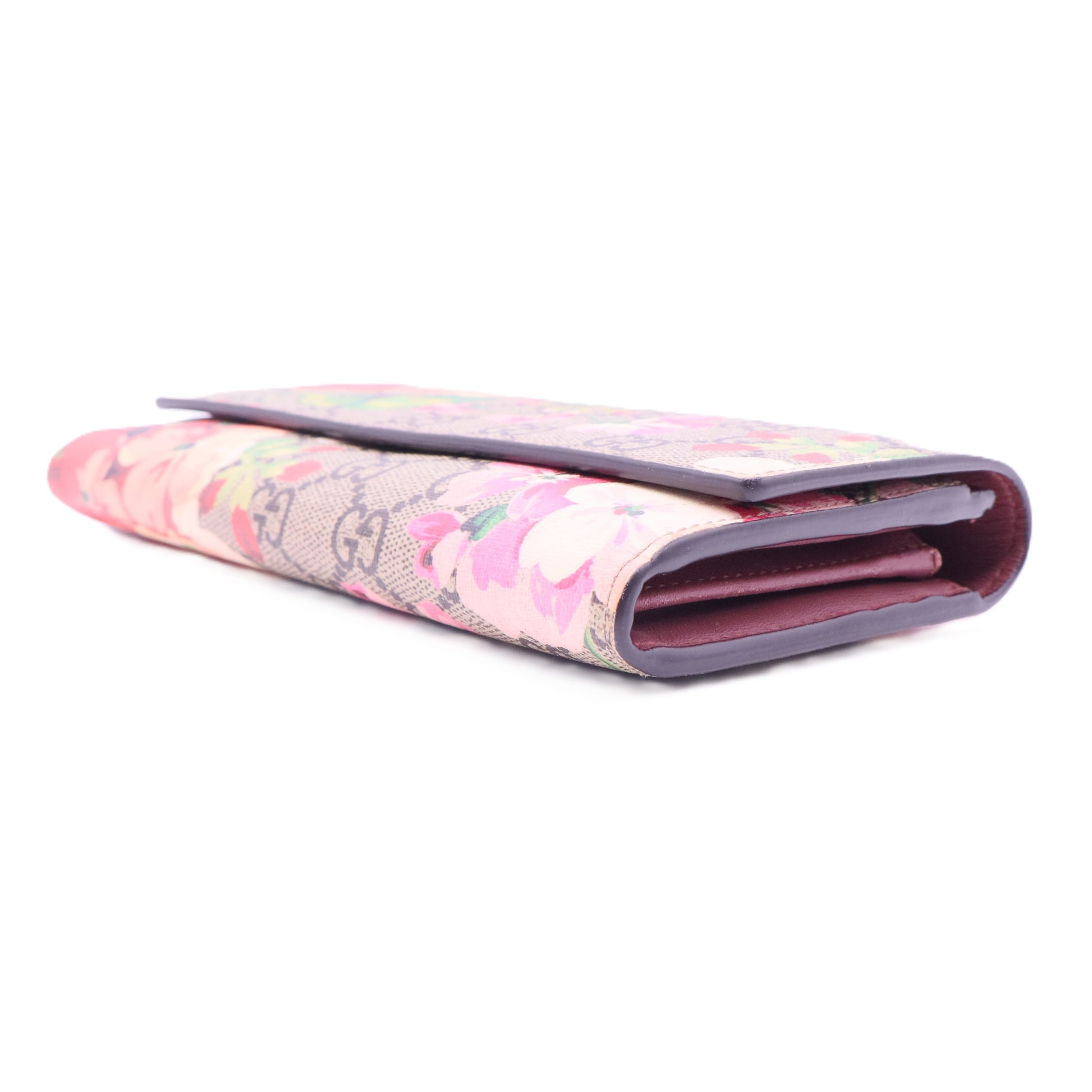 Canvas Floral Print Continental Wallet