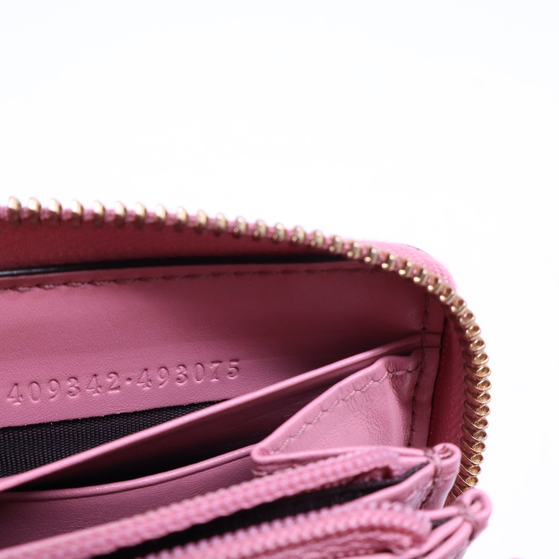 Guccissima Icon Zip Around Wallet Carmine Rose W20766