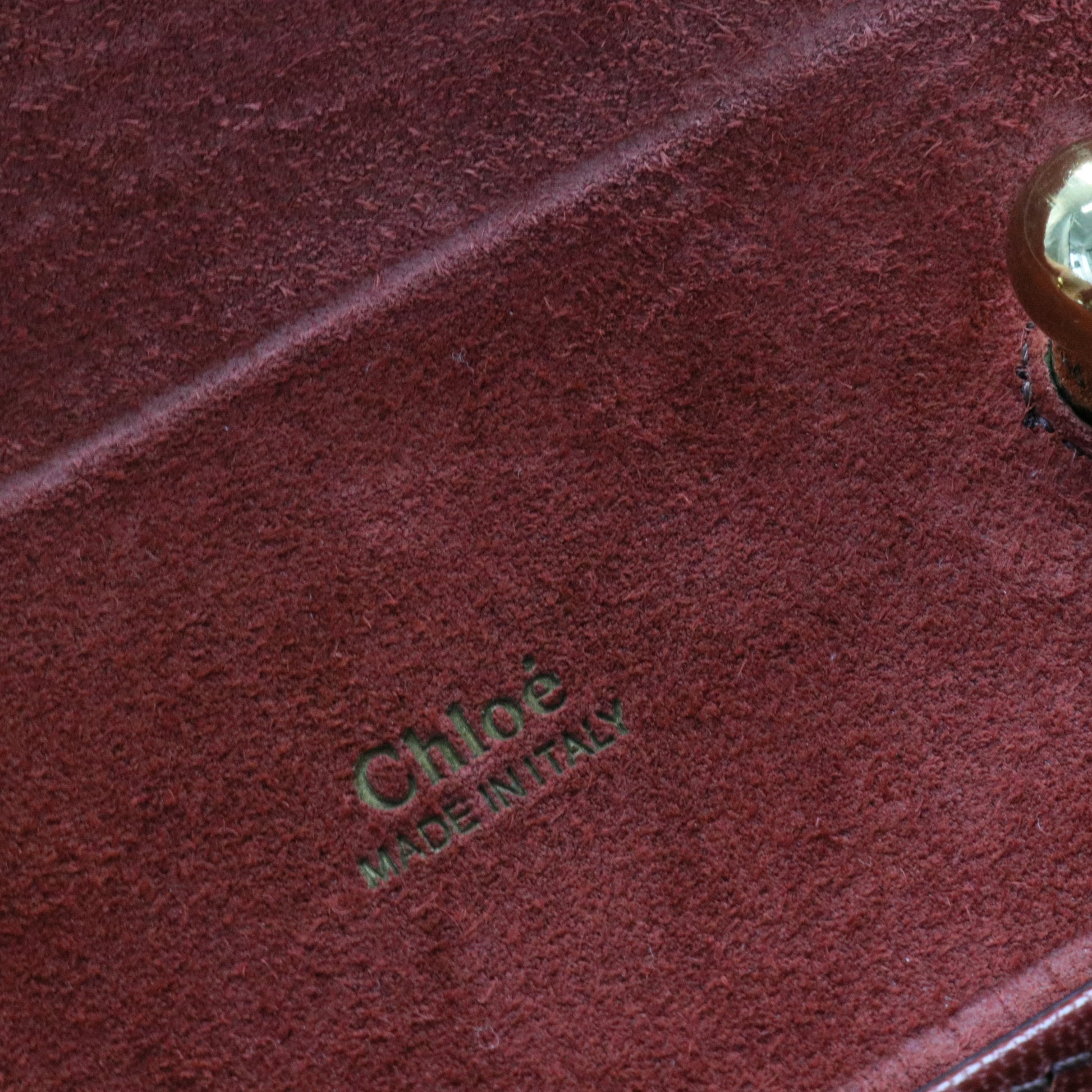 Aby Lock Bag Lizard Embossed Leather Small