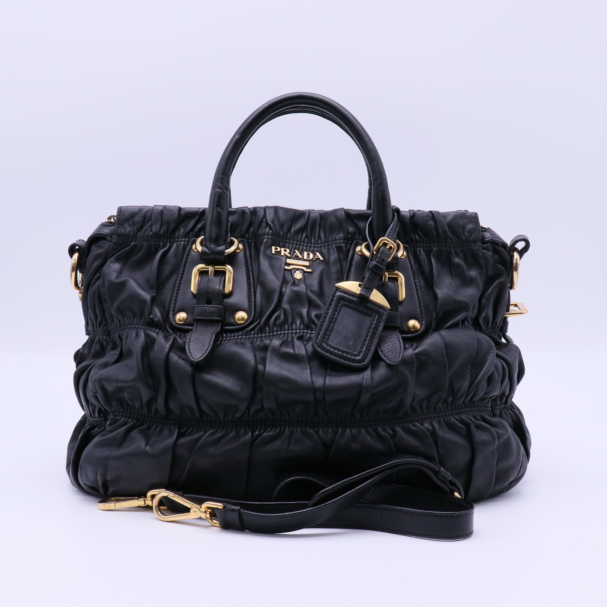 Prada Nappa Gaufre Convertible Tote Bag B21071