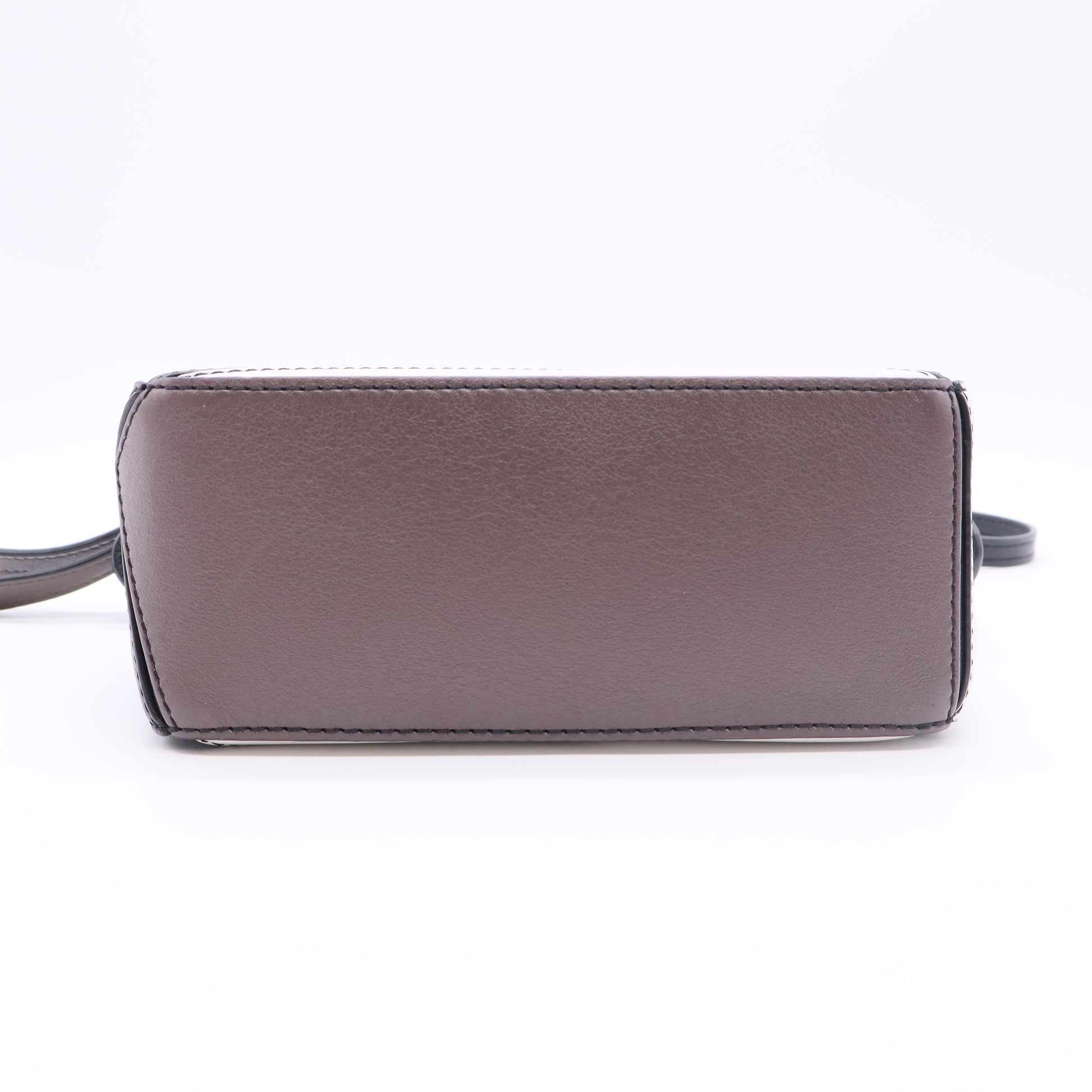 Calfskin Mini Puzzle Bag Black Taupe