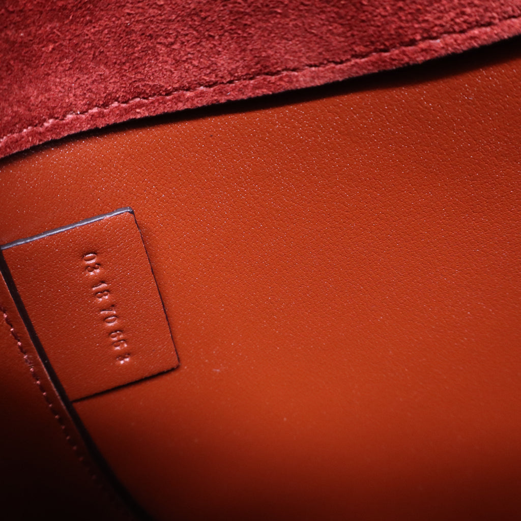 Chloe Brown Leather Tess Saddle Bag twins B20987