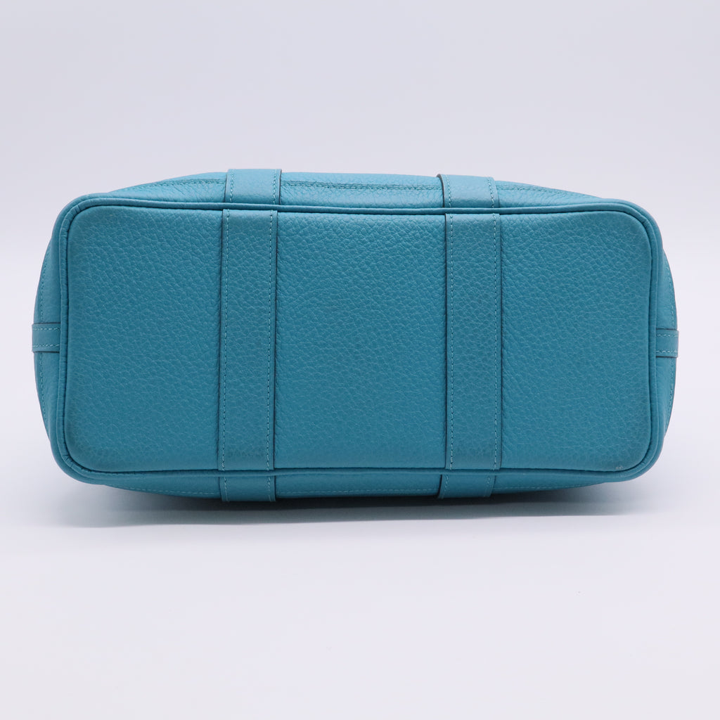 Hermès Garden Party 30 TPM Negonda leather shade Blue Zanzibar TwinsLDJ2714
