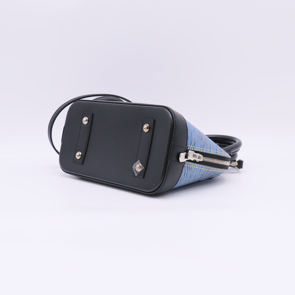 Louis Vuitton Denim Light Epi Leather Alma BB Bag Twins LDJ5527