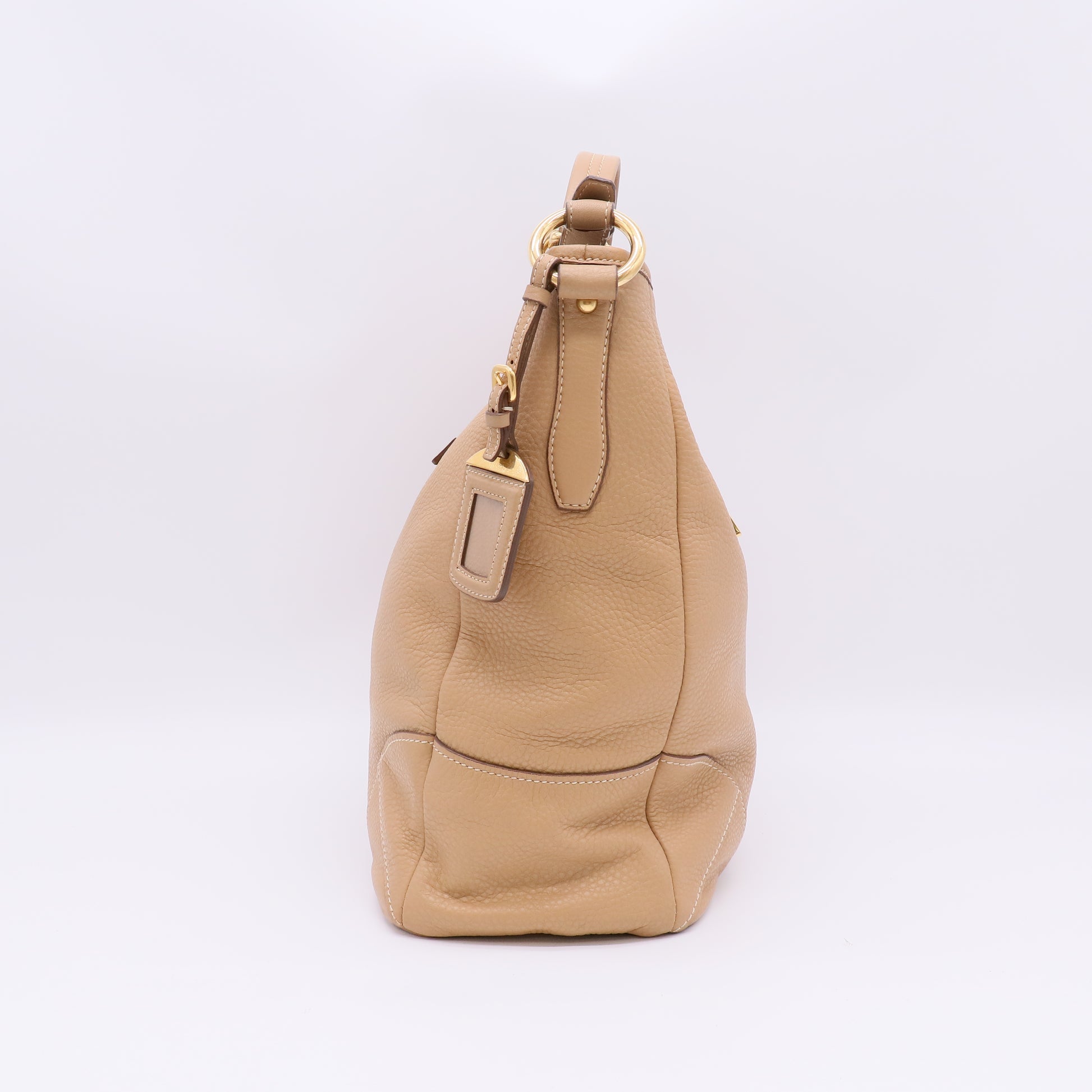 Prada Vitello Daino Leather Hobo Bag Twins B22987