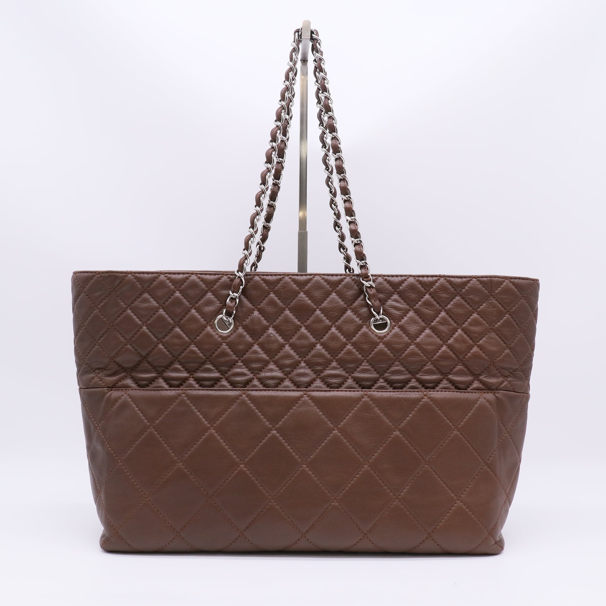 Chanel In The Business Tote Quilted Lambskin Twins B23228
