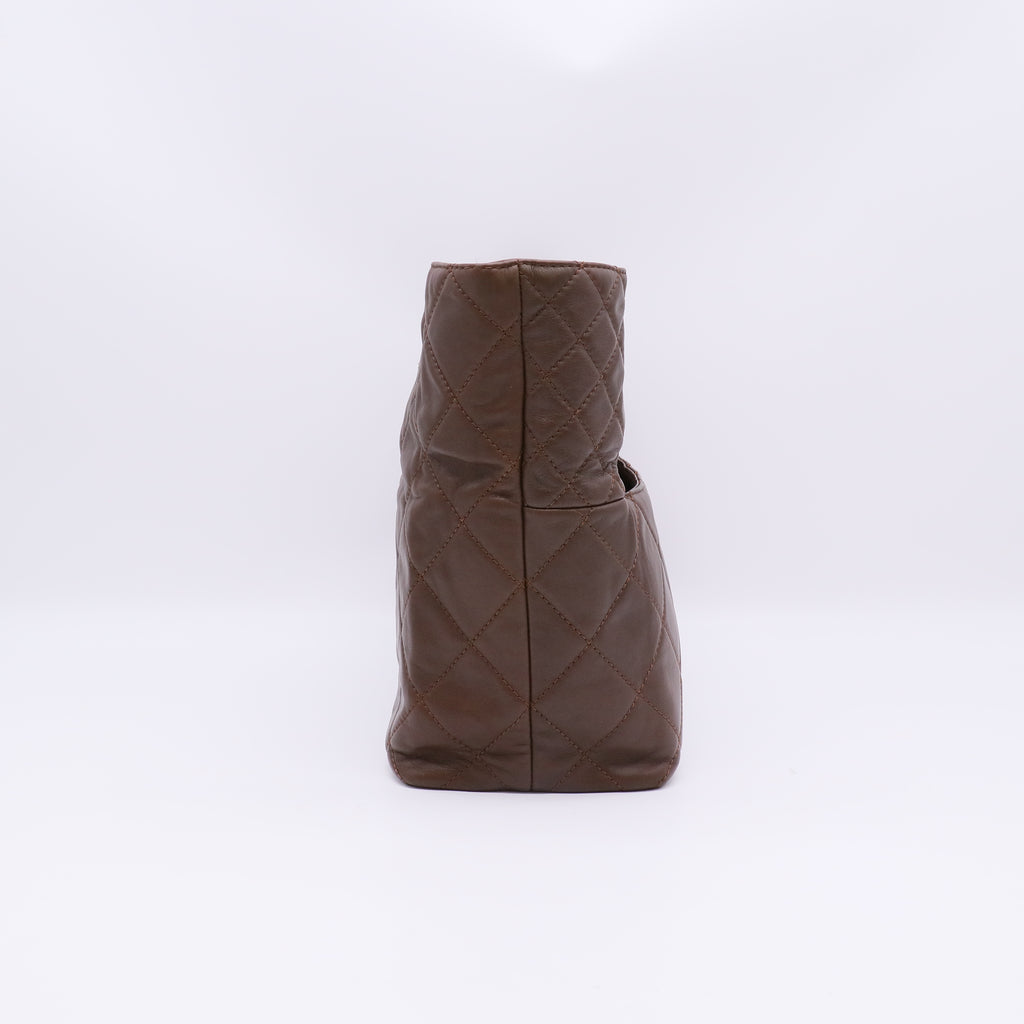 Chanel In The Business Tote Quilted Lambskin Twins B23228