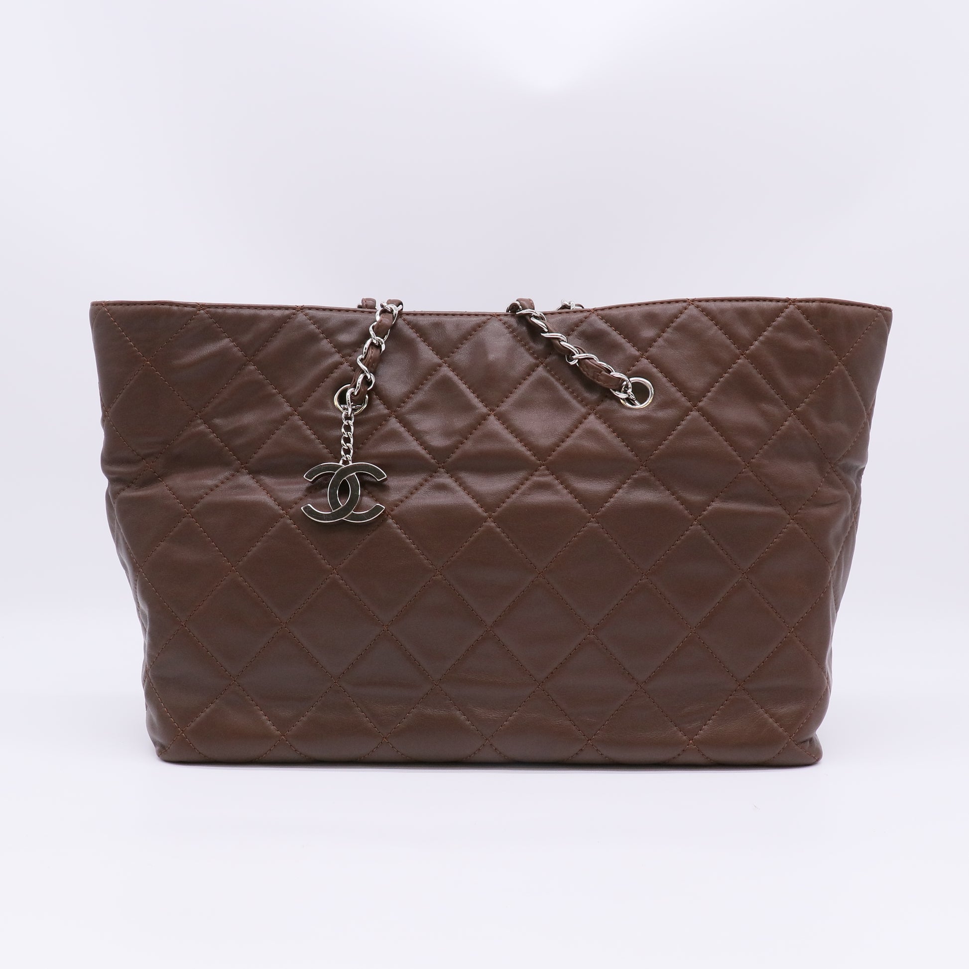 Chanel In The Business Tote Quilted Lambskin Twins B23228
