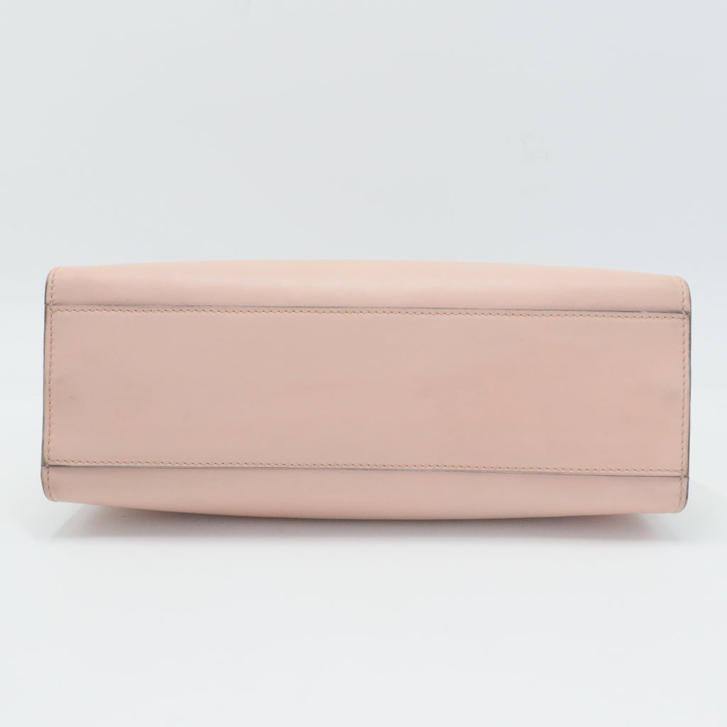 Leather Small Nymphaea Bamboo Tote