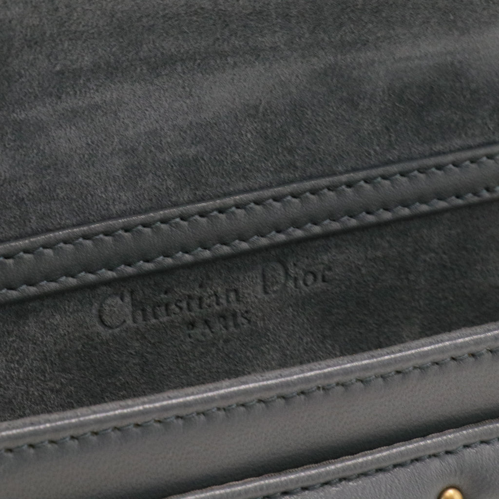 Lambskin Cannage Studded Dioraddict Wallet on Chain