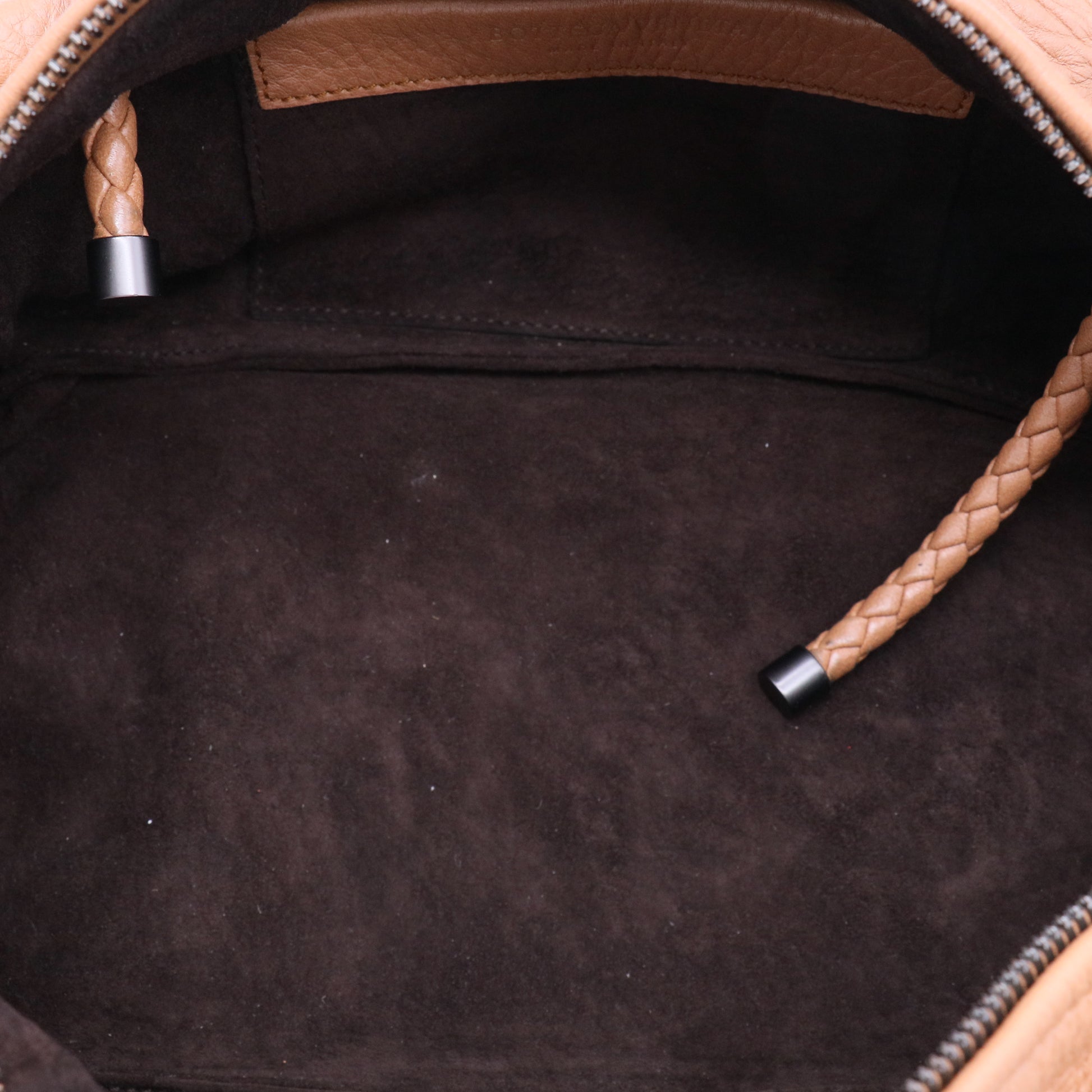 Bottega Veneta Tan Leather Iguila Satchel Bag twins