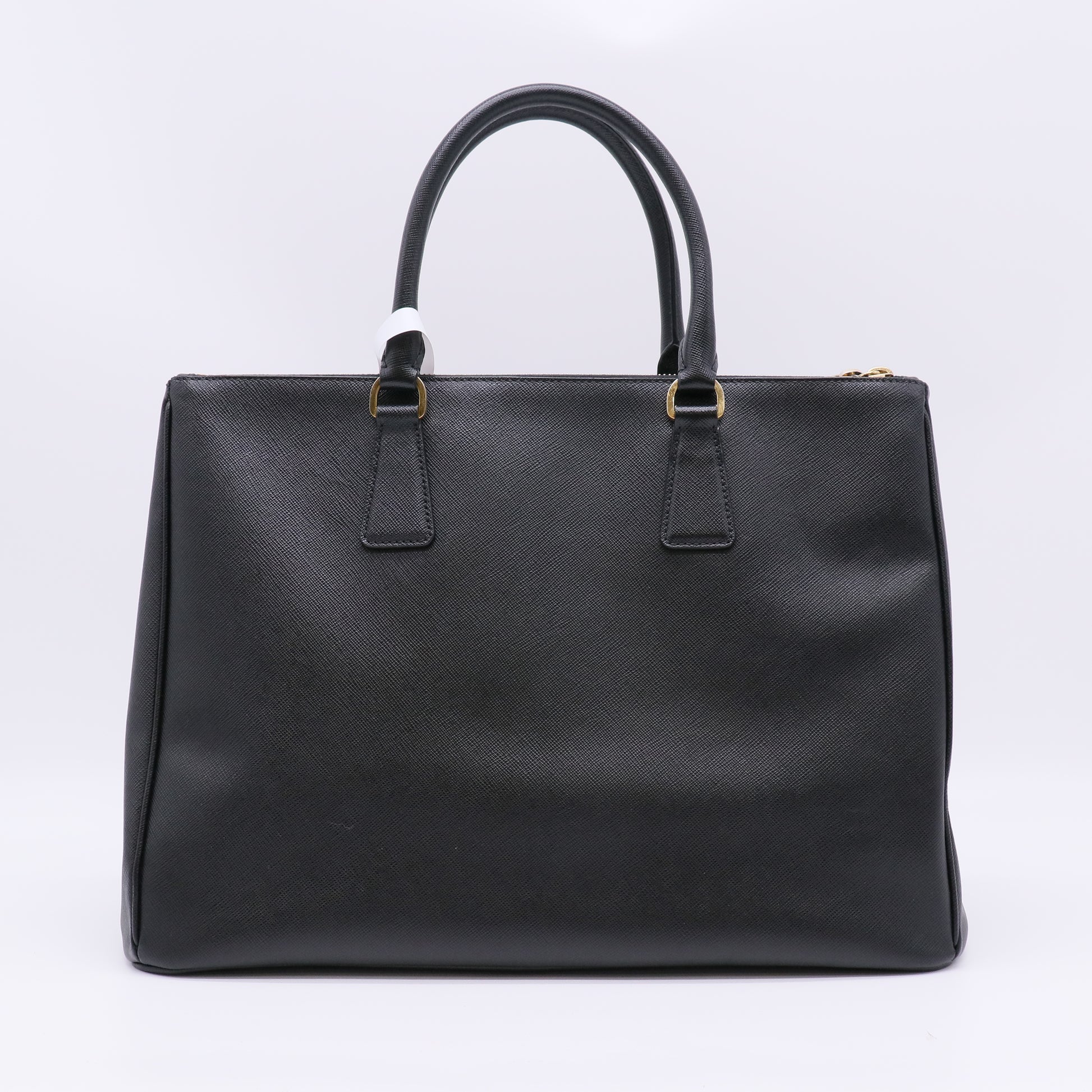Double Zip Lux Tote Vernice Saffiano Leather Medium Twins B23173