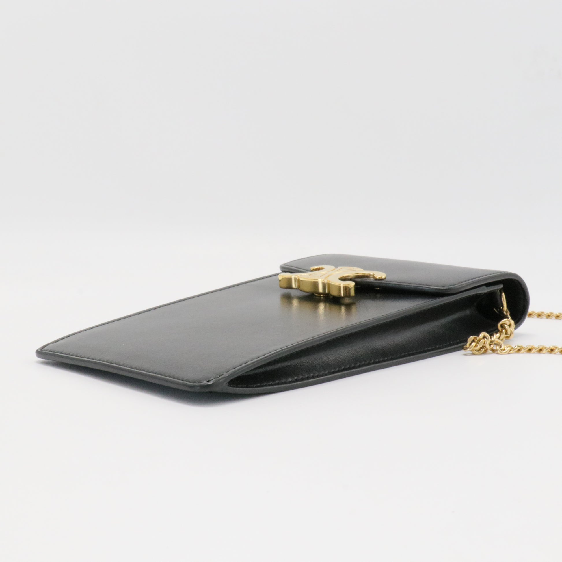 Shiny Calfskin Cell Phone Pouch
