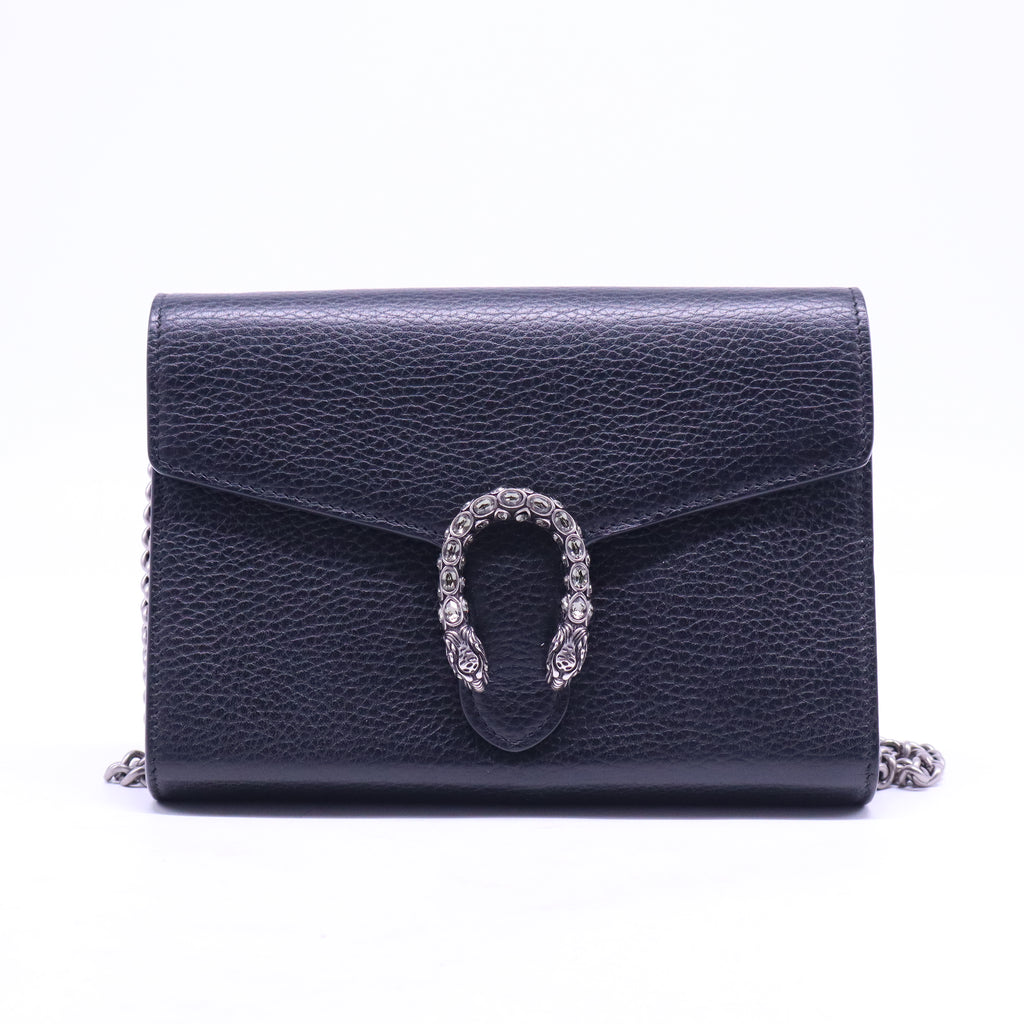 Dionysus Chain Wallet Leather with Embellished Detail Small B20316