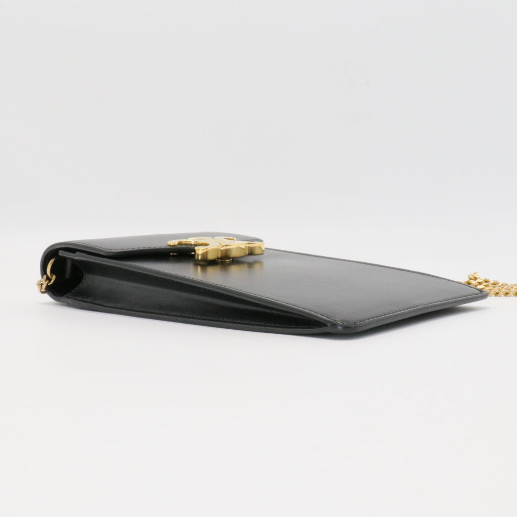 Shiny Calfskin Cell Phone Pouch