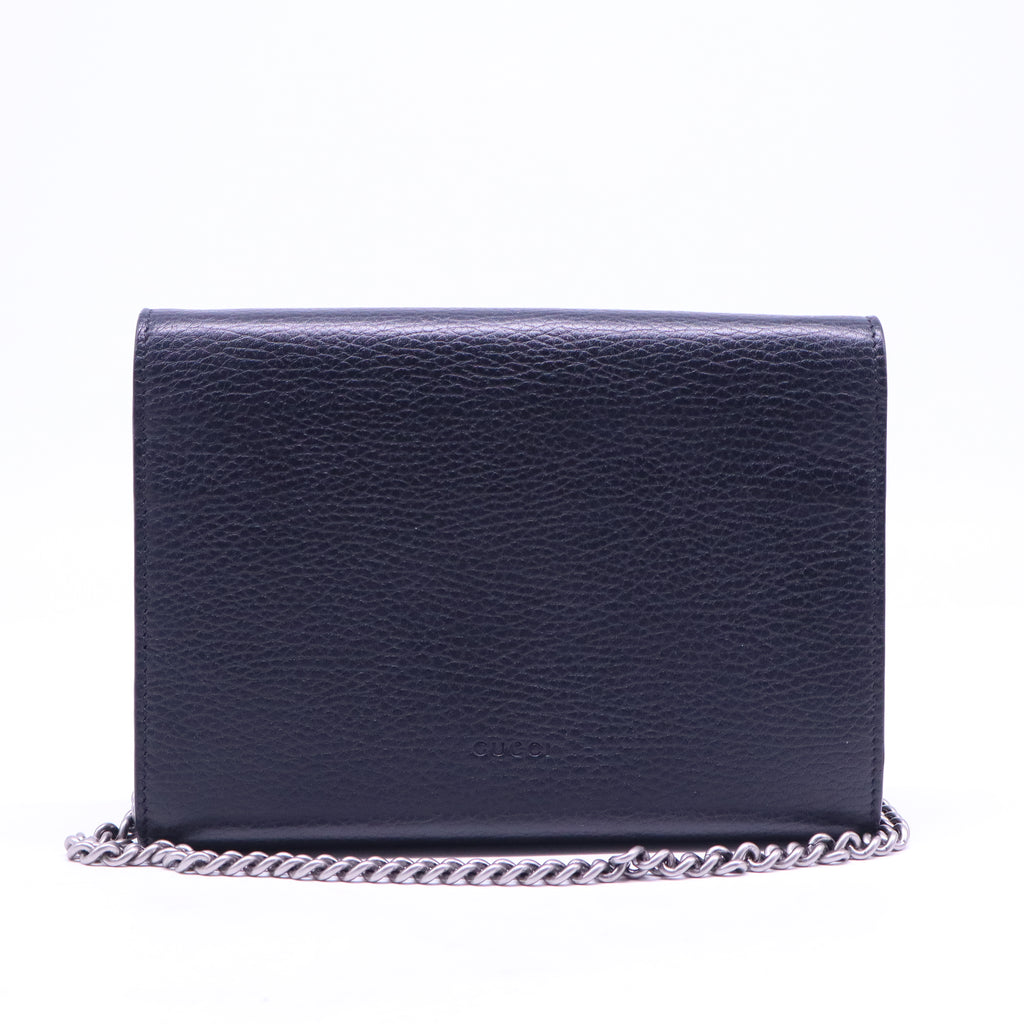Dionysus Chain Wallet Leather with Embellished Detail Small B20316