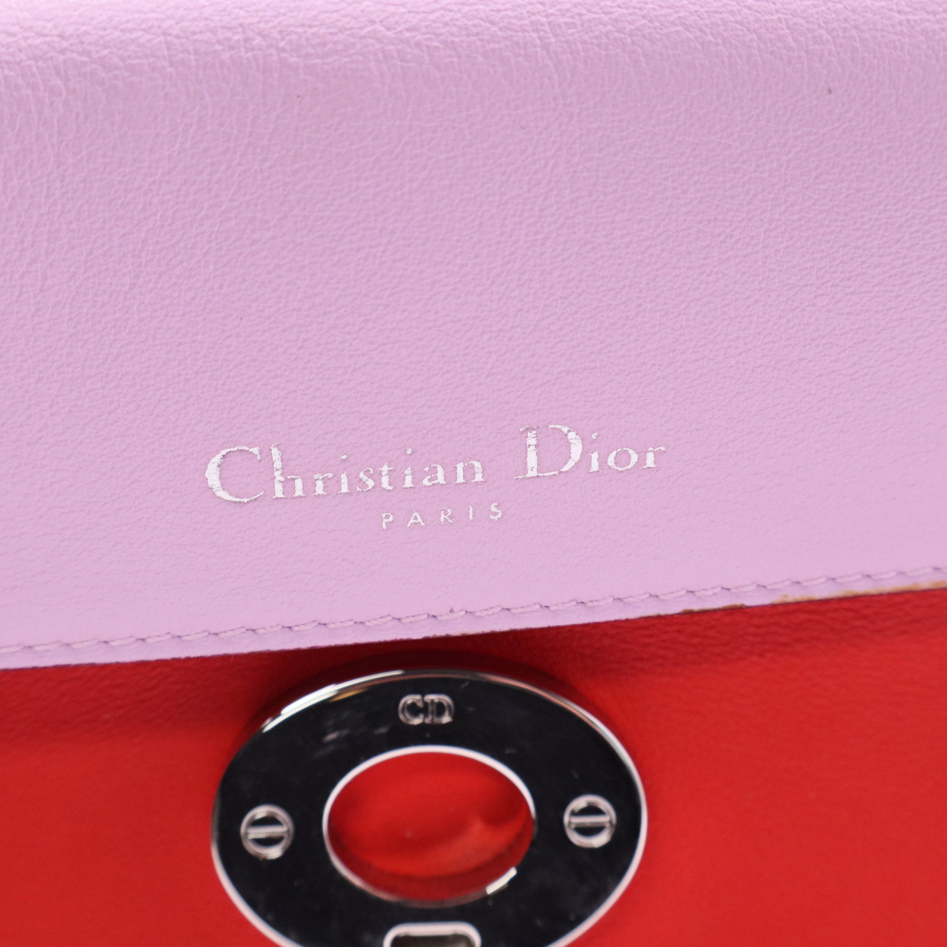 Be Dior Bag Pebbled Leather Small twins