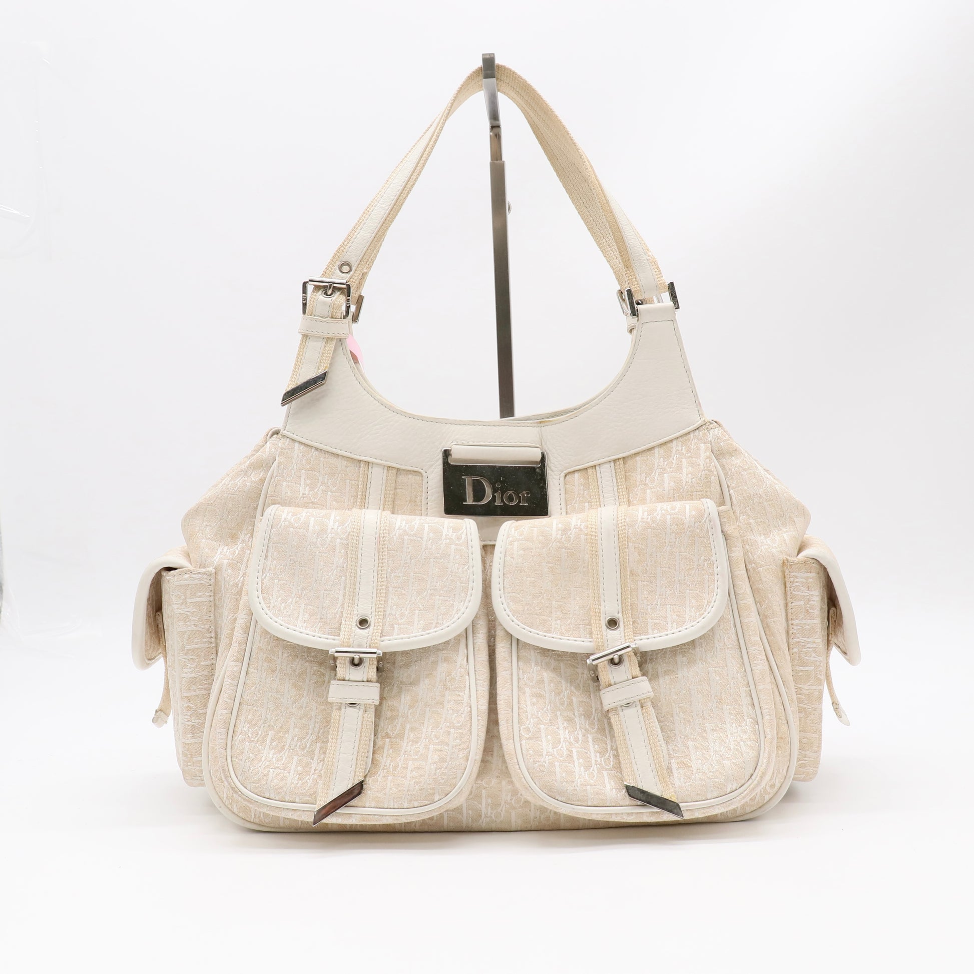 Vintage Trotter Street Chic Pocket Hobo Diorissimo Canvas Medium Twins LDJ4950