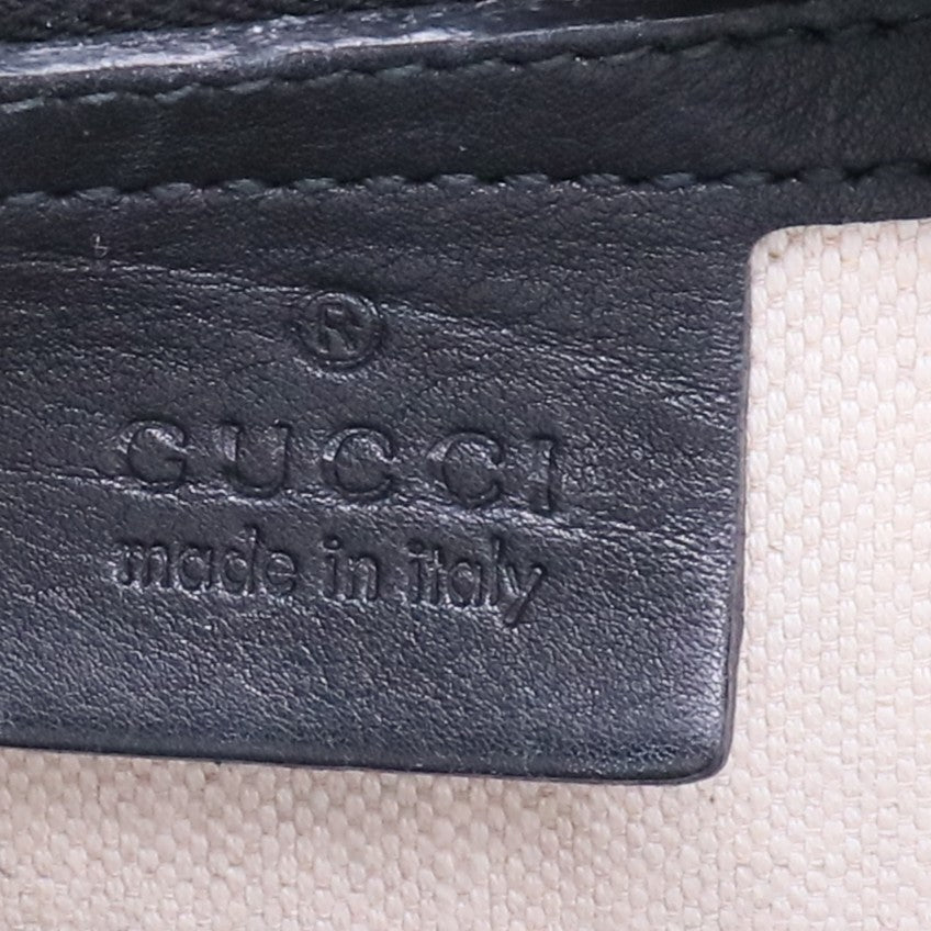 Gucci Black Leather Joy Boston Bag twins