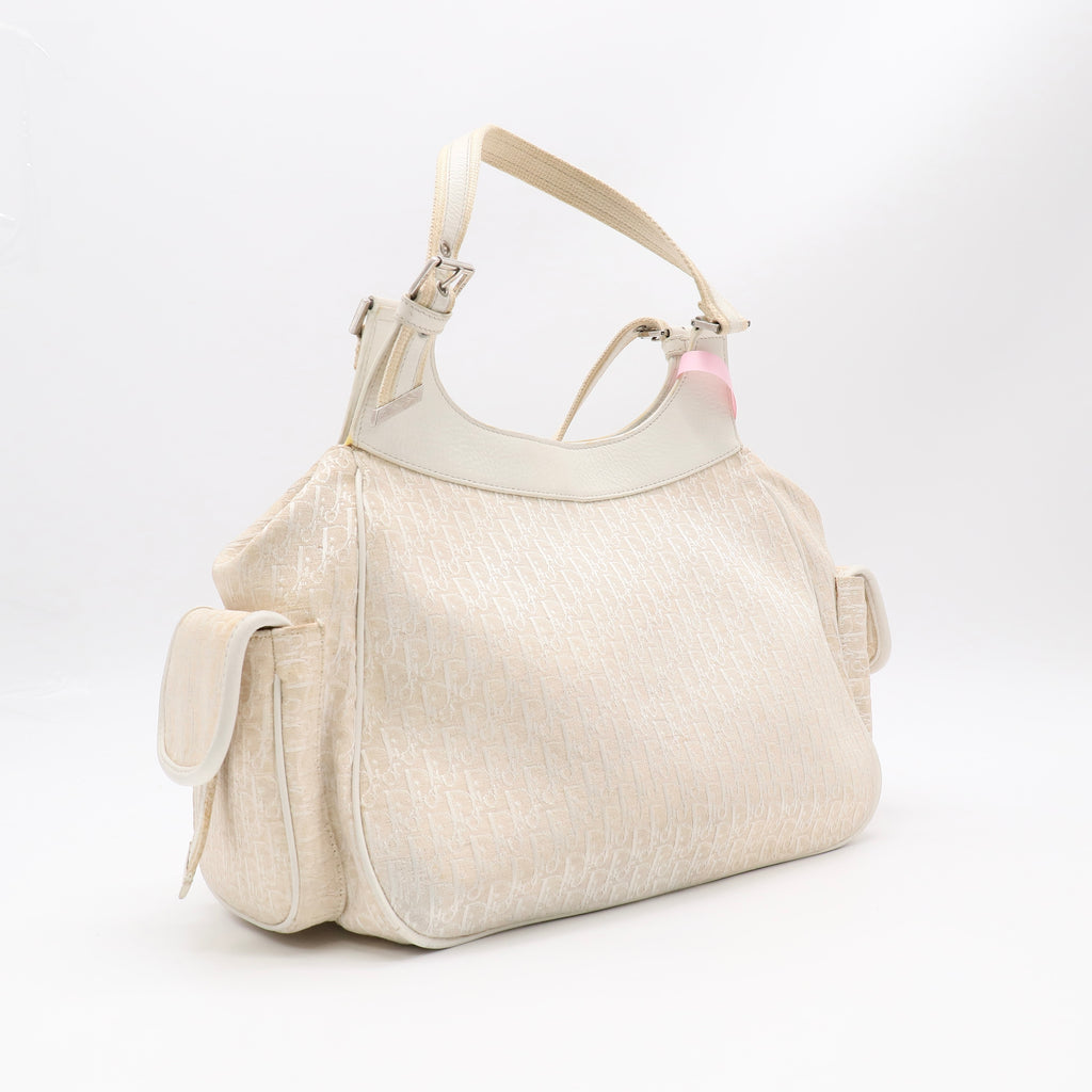 Vintage Trotter Street Chic Pocket Hobo Diorissimo Canvas Medium Twins LDJ4950