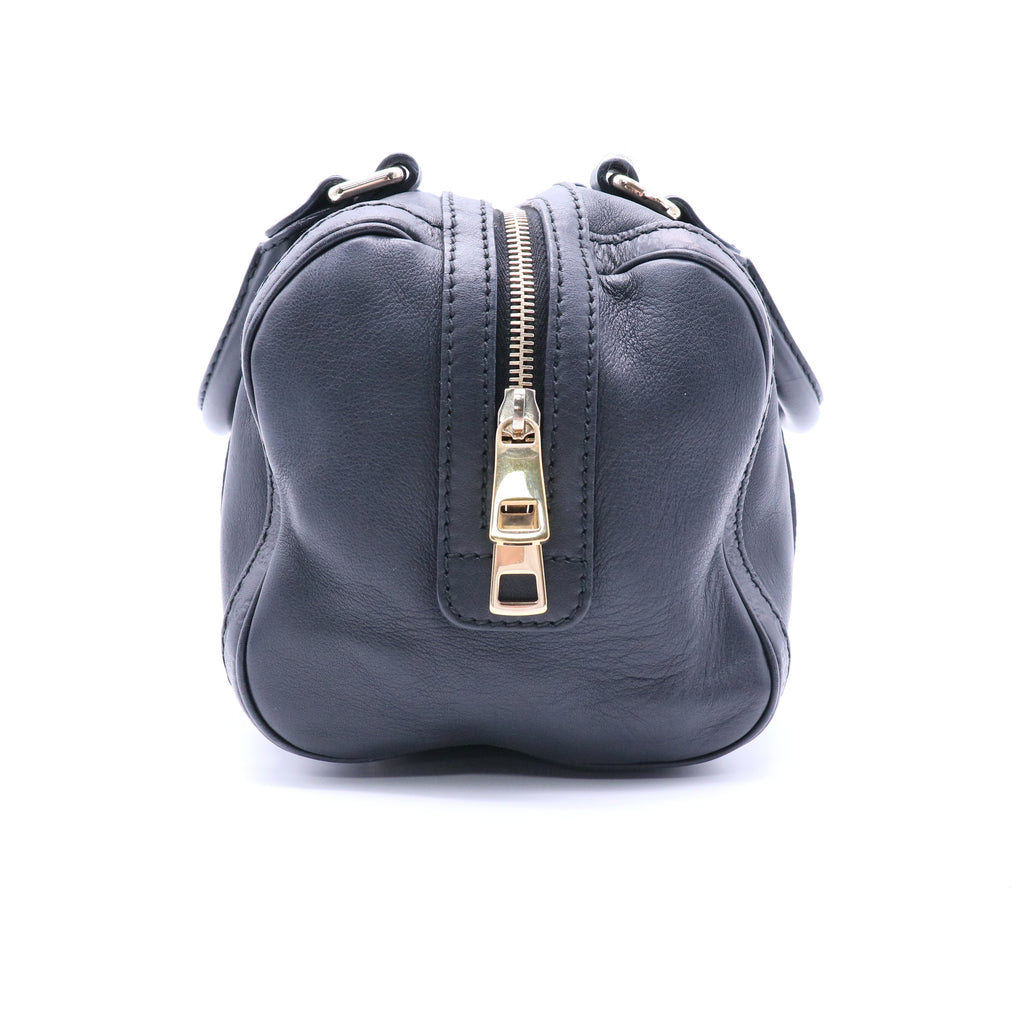 Gucci Black Leather Joy Boston Bag twins