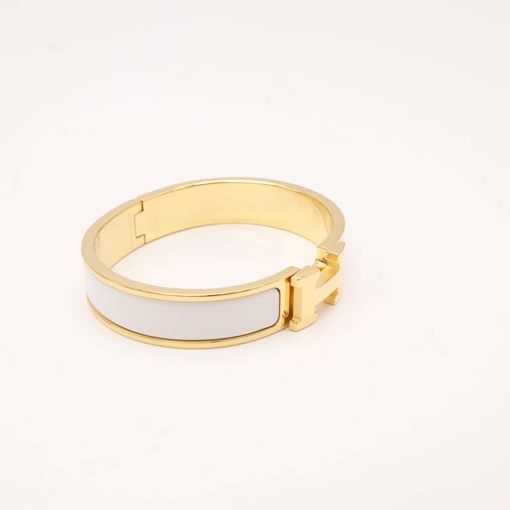 Craie Enamel Yellow Gold Plated Clic-H Narrow PM Bracelet W22887