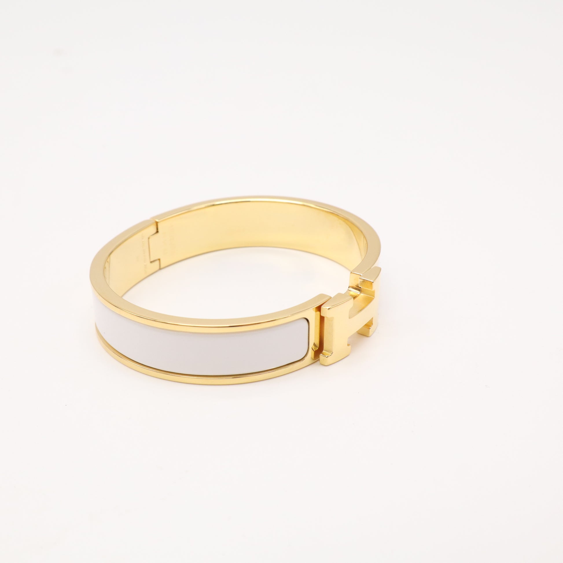 Craie Enamel Yellow Gold Plated Clic-H Narrow PM Bracelet W22887