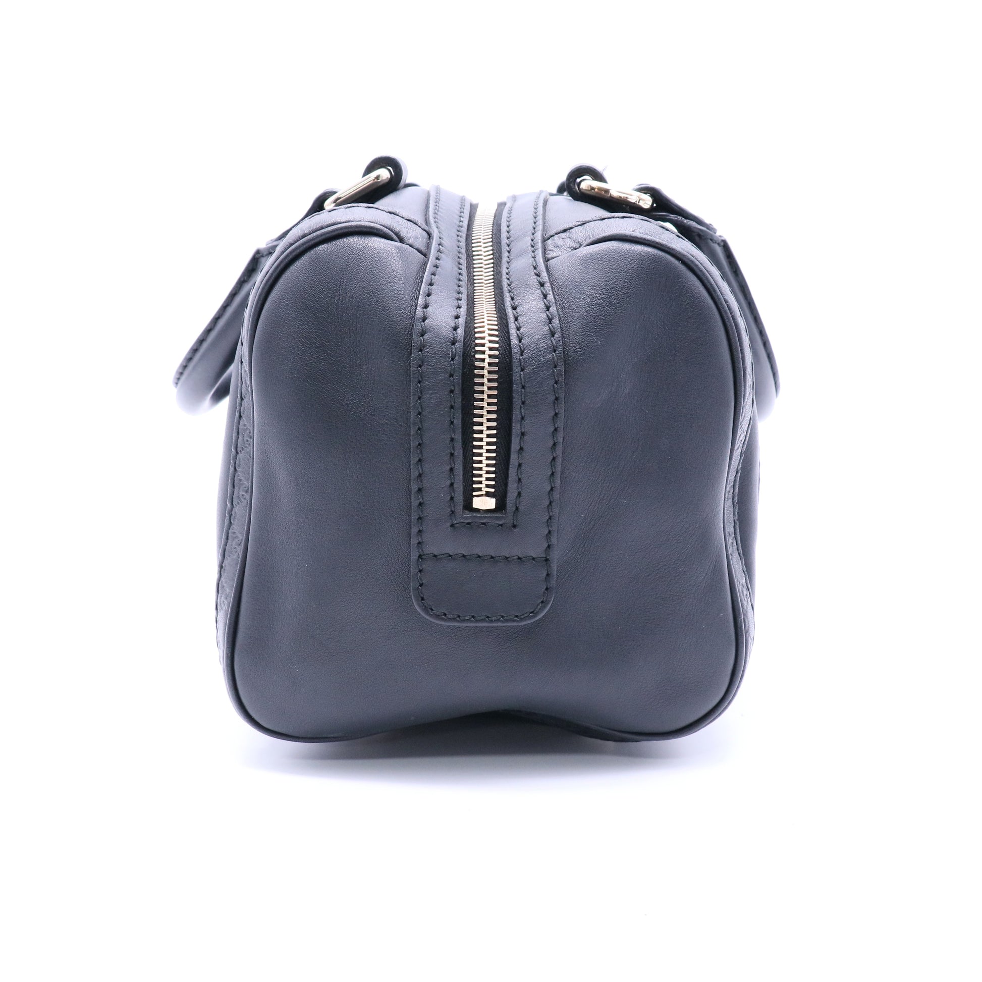 Gucci Black Leather Joy Boston Bag twins