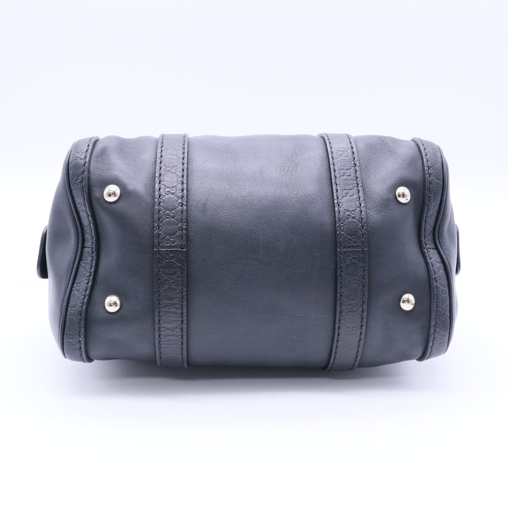 Gucci Black Leather Joy Boston Bag twins