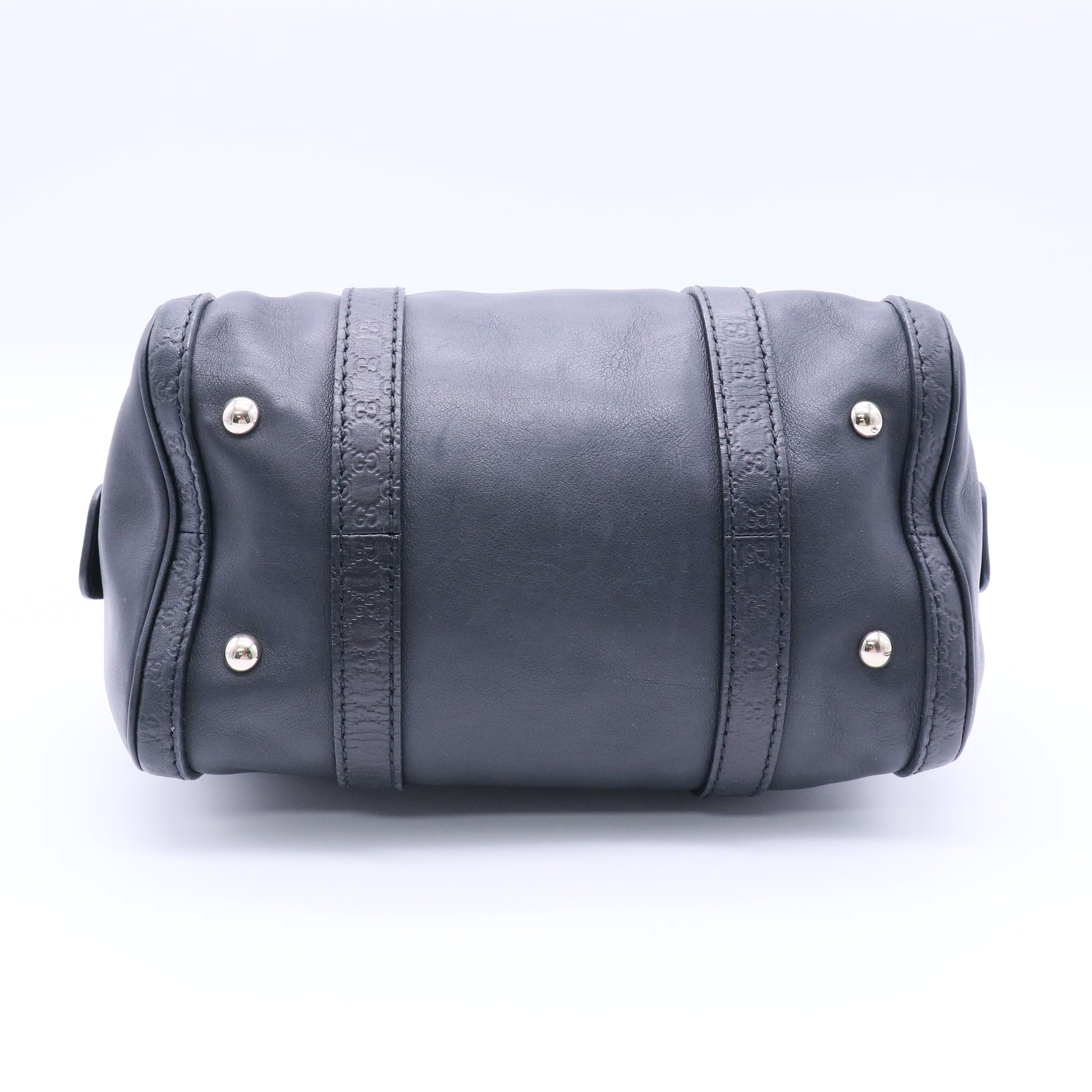 Gucci Black Leather Joy Boston Bag twins