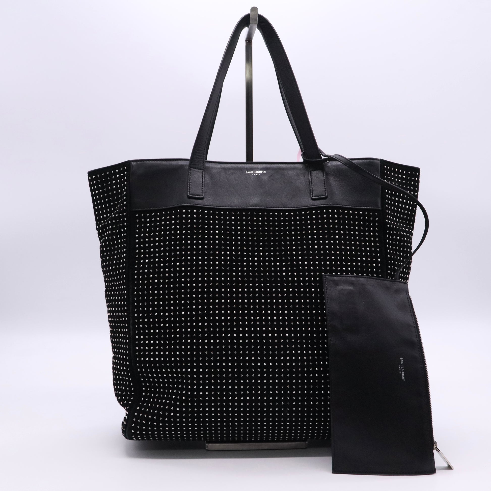 Studded Reversible East West Shopper Tote Twins LDJ2705