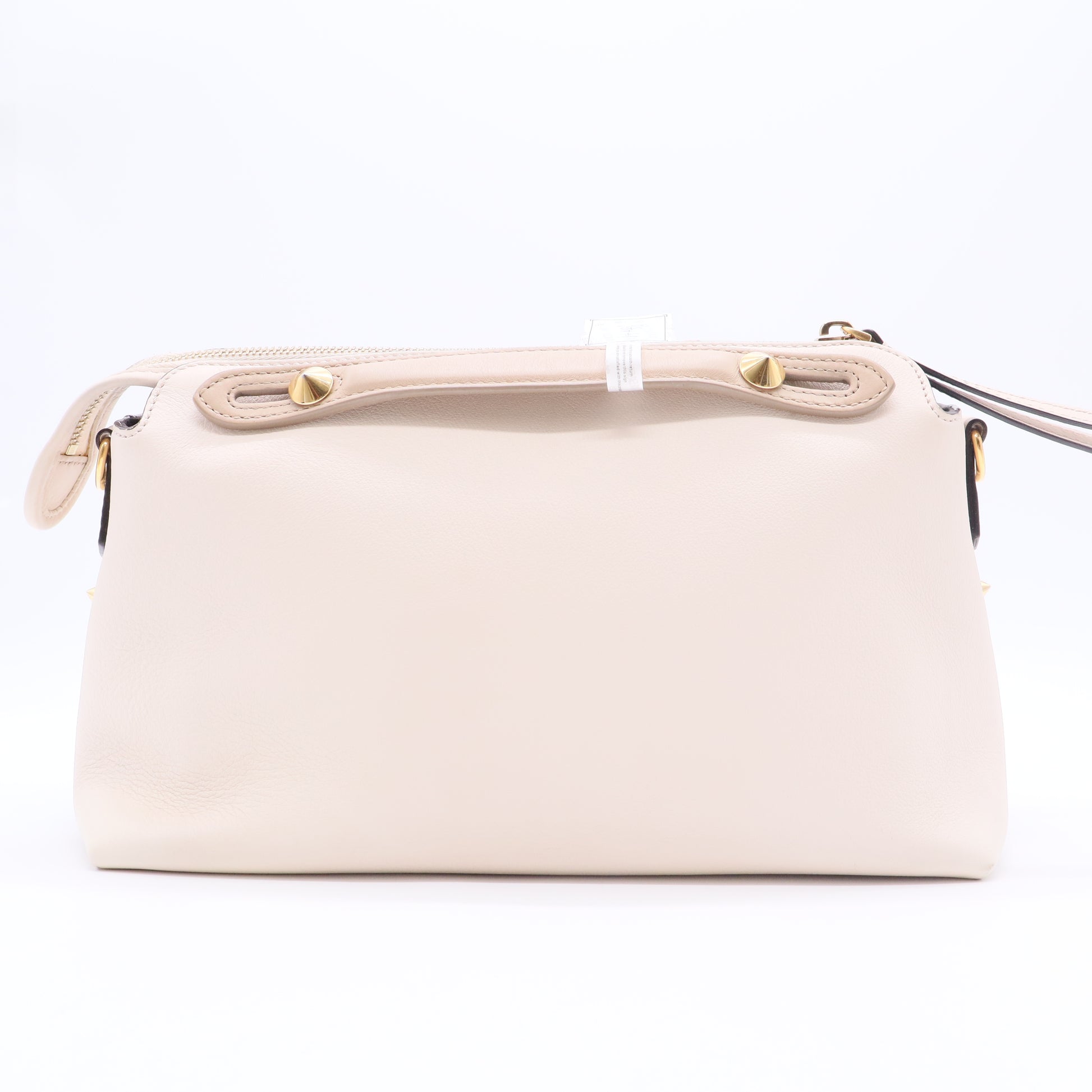 Vitello Dolce Monster Eyes Inlay Studded Medium By The Way Boston Bag Camelia Black twins