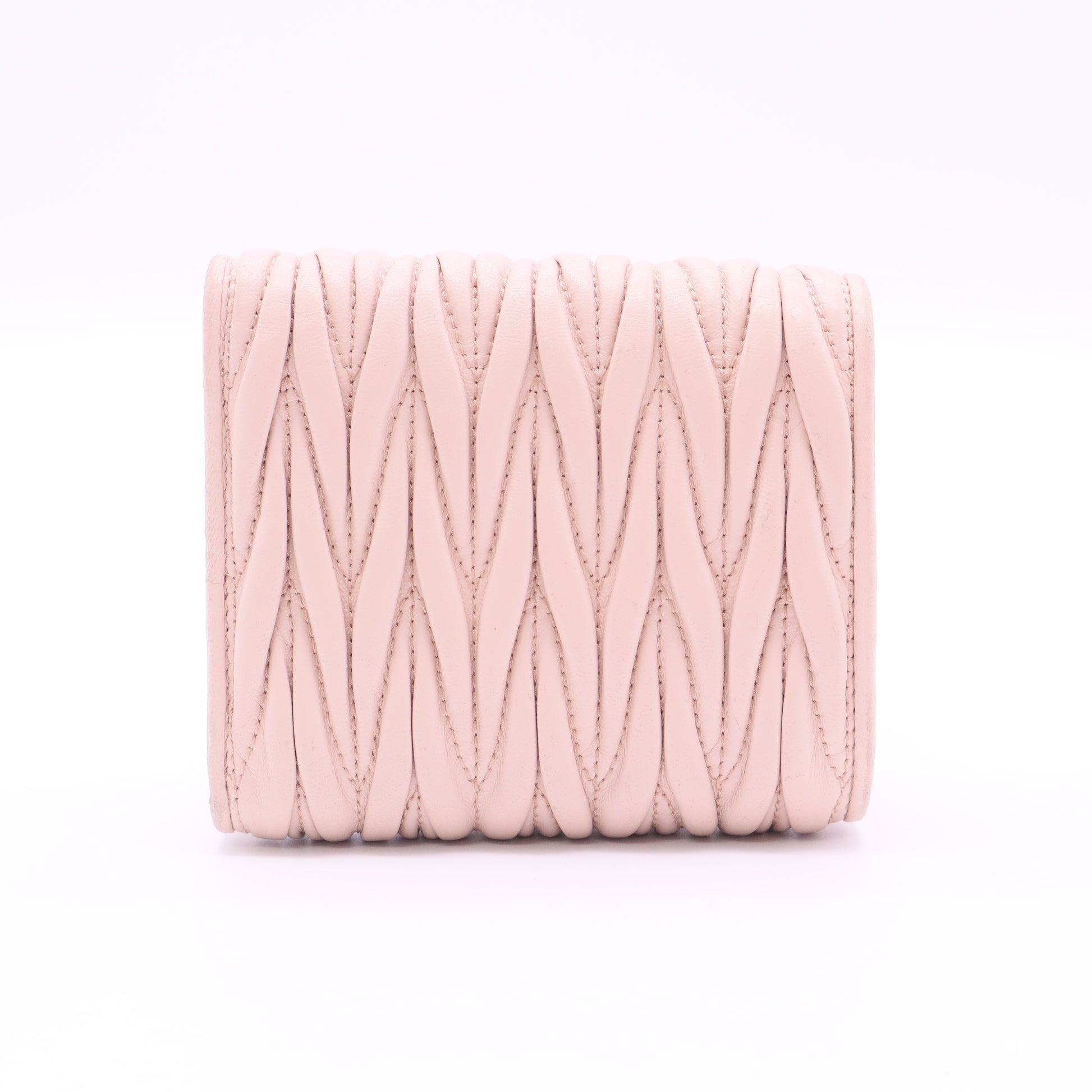 Wallet Embellished Matelasse Leather Twins