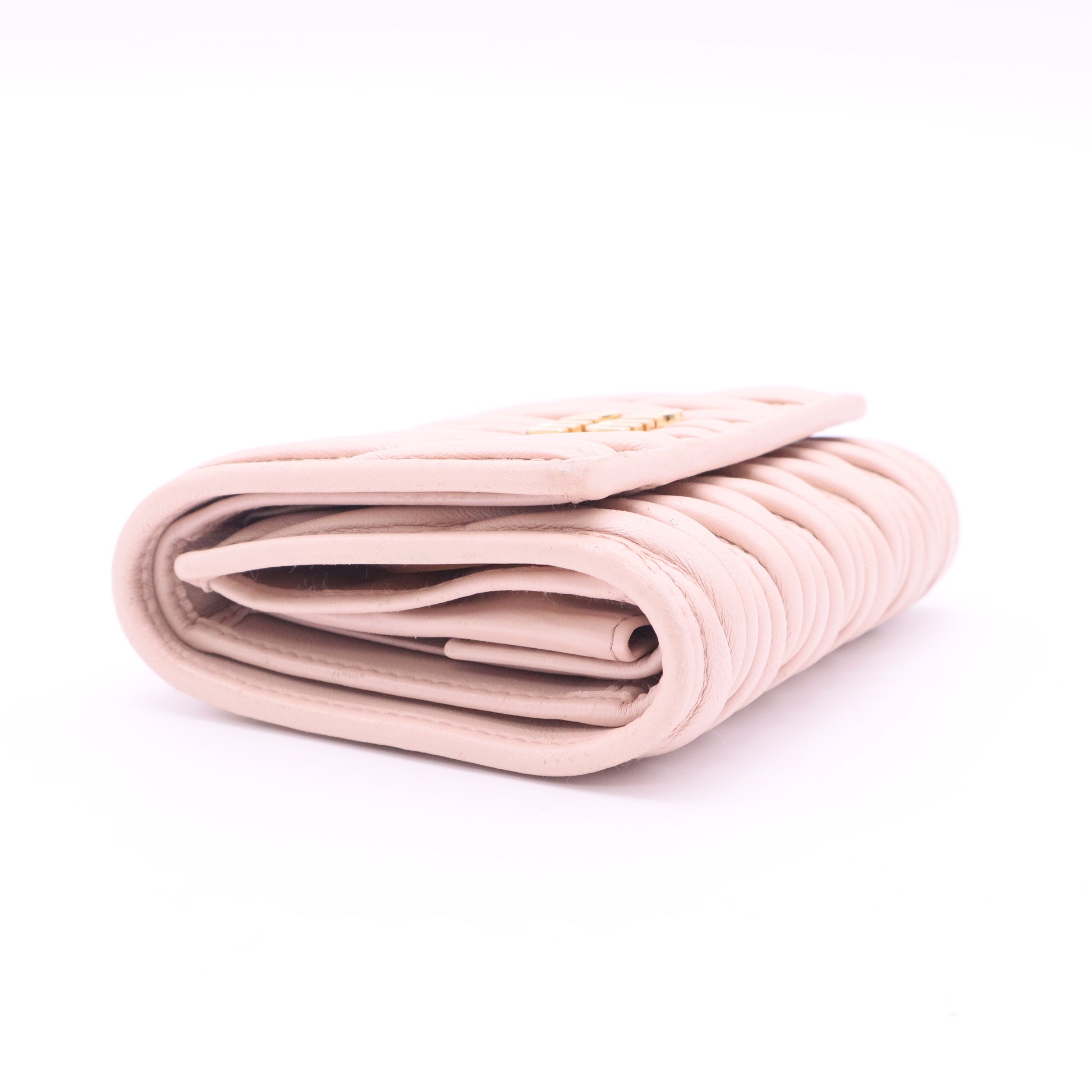 Wallet Embellished Matelasse Leather Twins