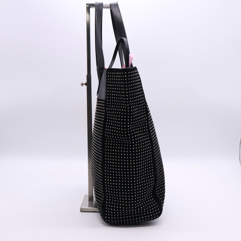 Studded Reversible East West Shopper Tote Twins LDJ2705