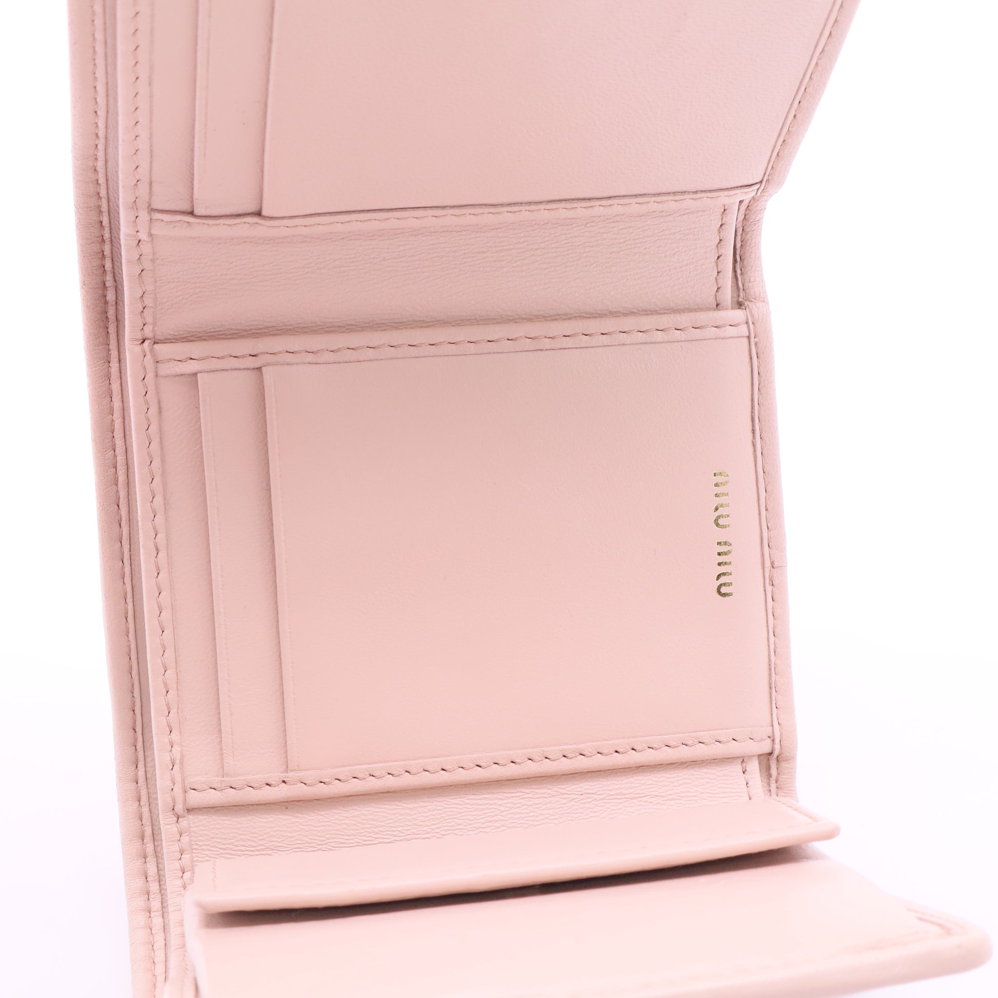 Wallet Embellished Matelasse Leather Twins