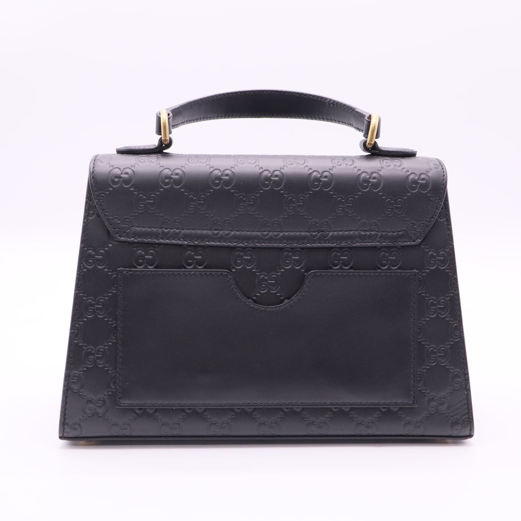 Guccissima Padlock Top Handle Bag