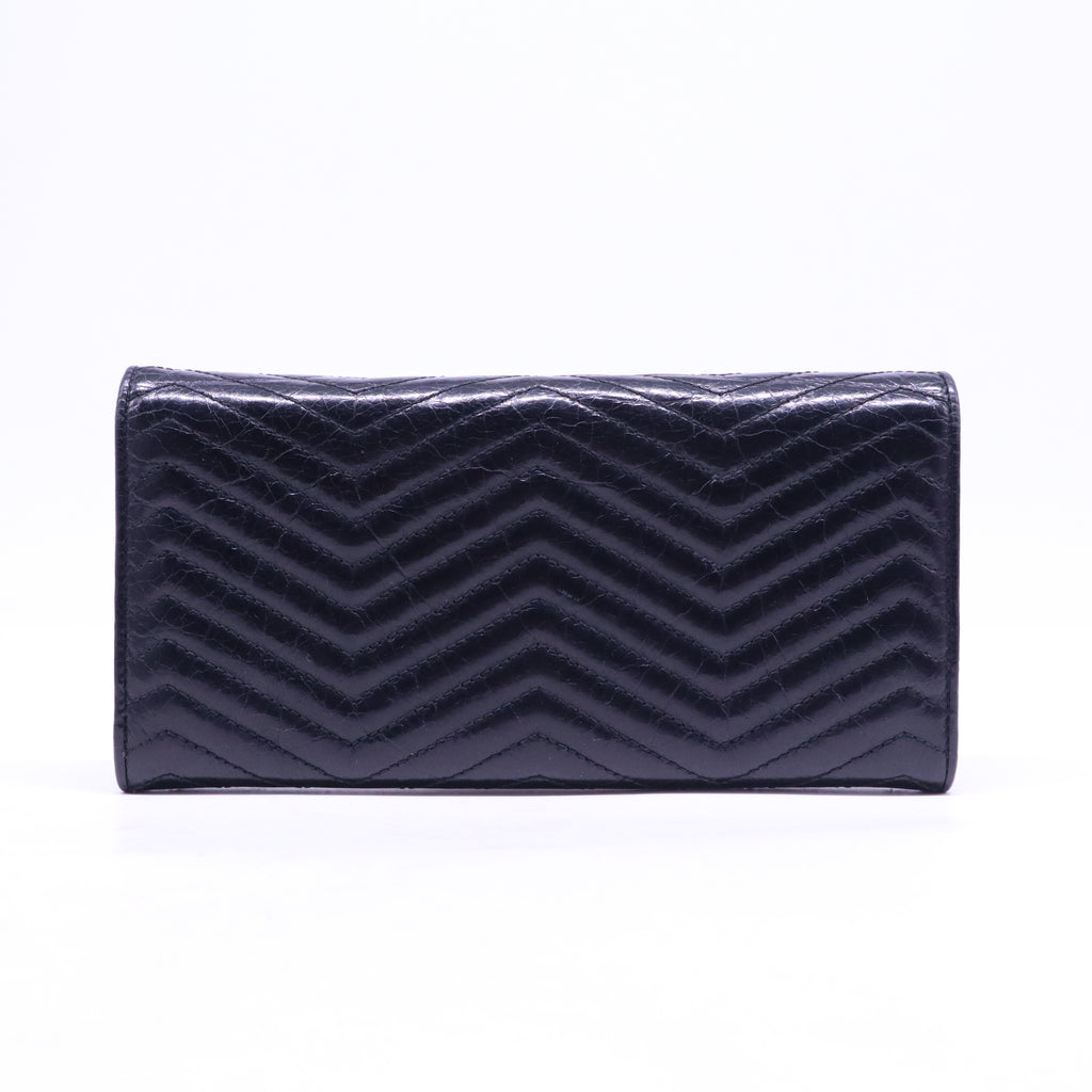 MIU MIU Logo Ribbon Leather Bifold Long Wallet W20748