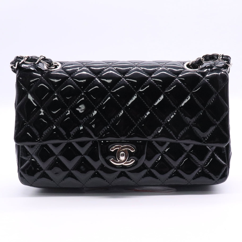 Chanel Patent Upside Down Flap Bag Black twins LDJ2726