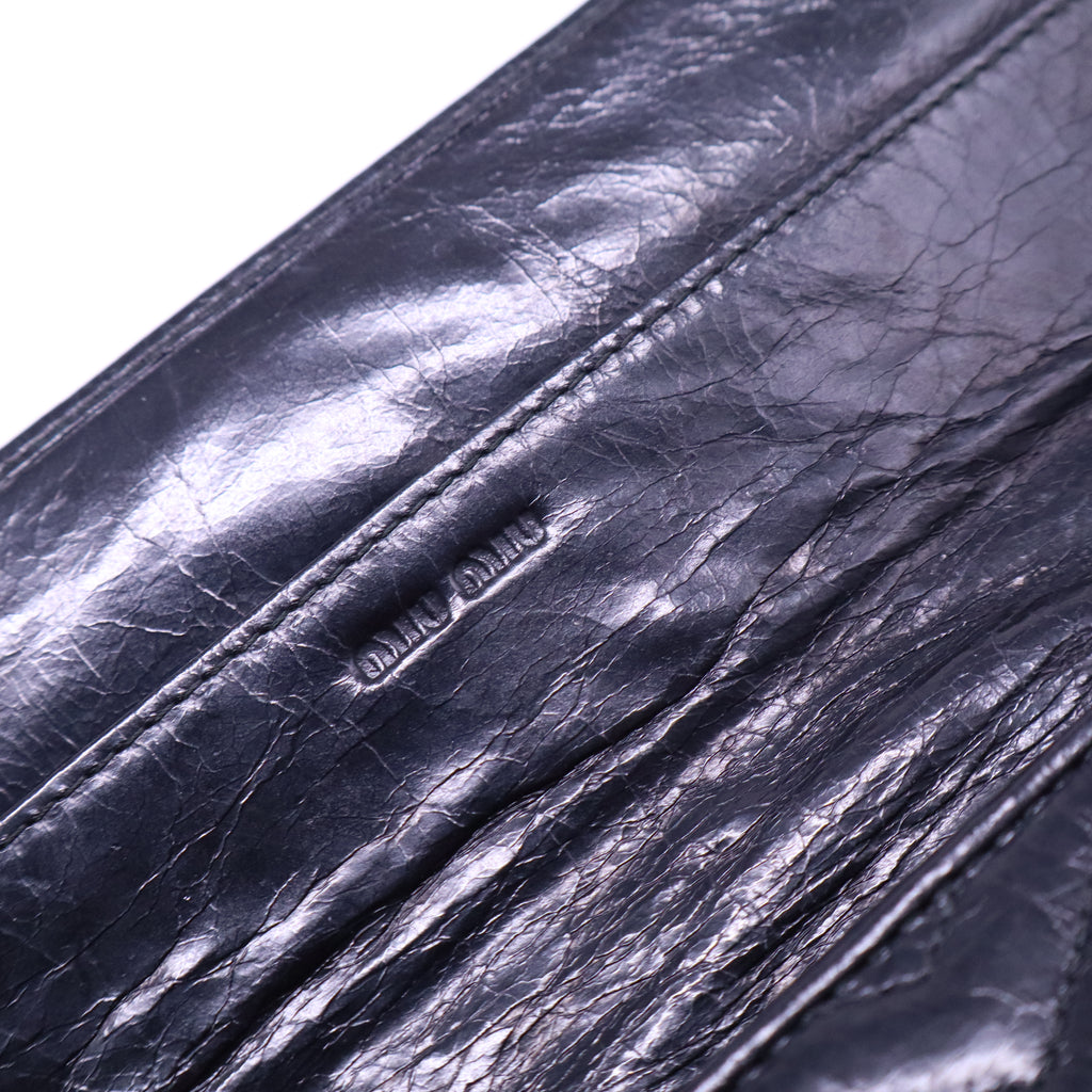 Black Leather Wallet W20748