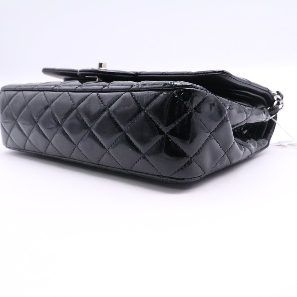 Chanel Patent Upside Down Flap Bag Black twins LDJ2726